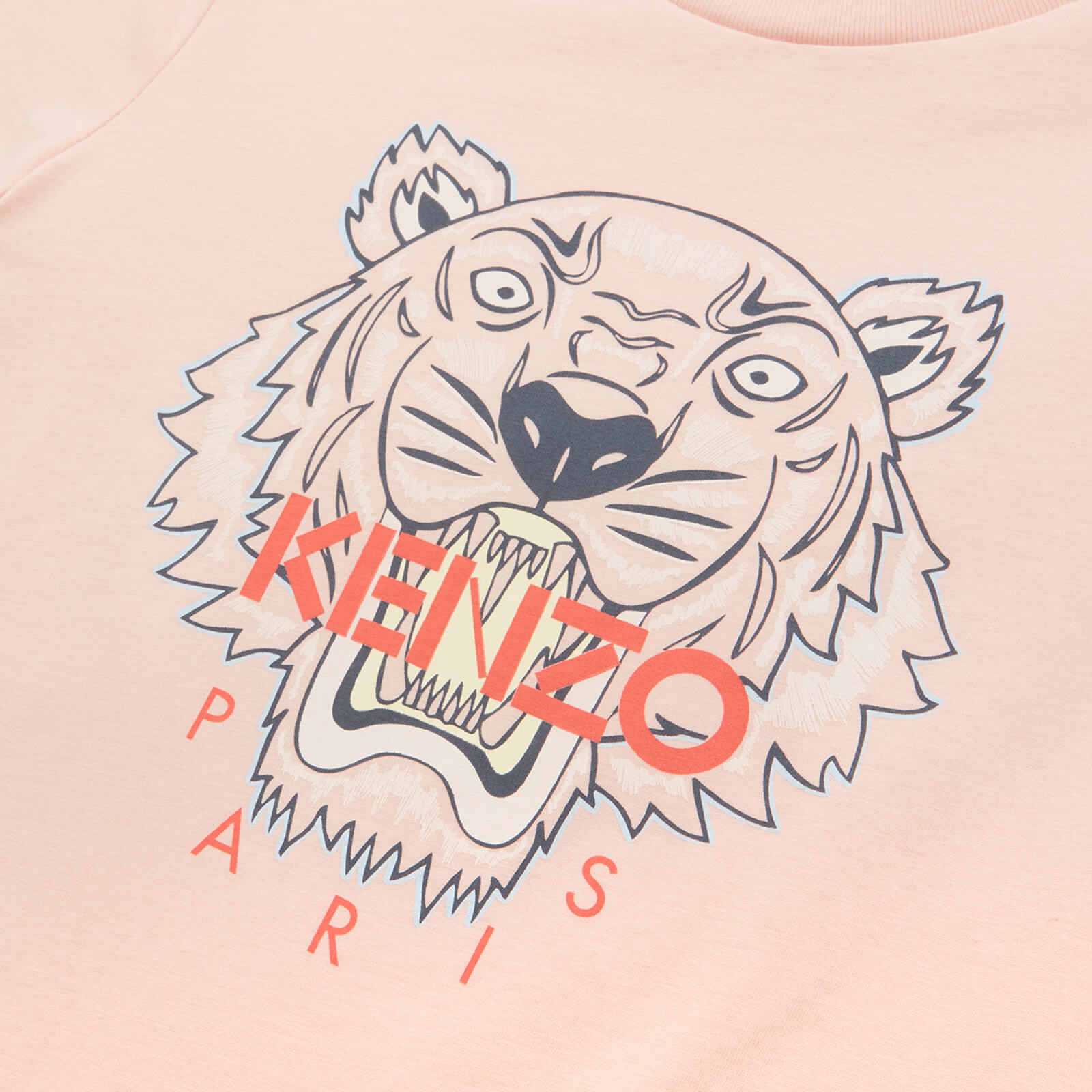Kenzo Girls' Tiger T-shirt - Pink - 4 Years K15486 General Clothing, Pink