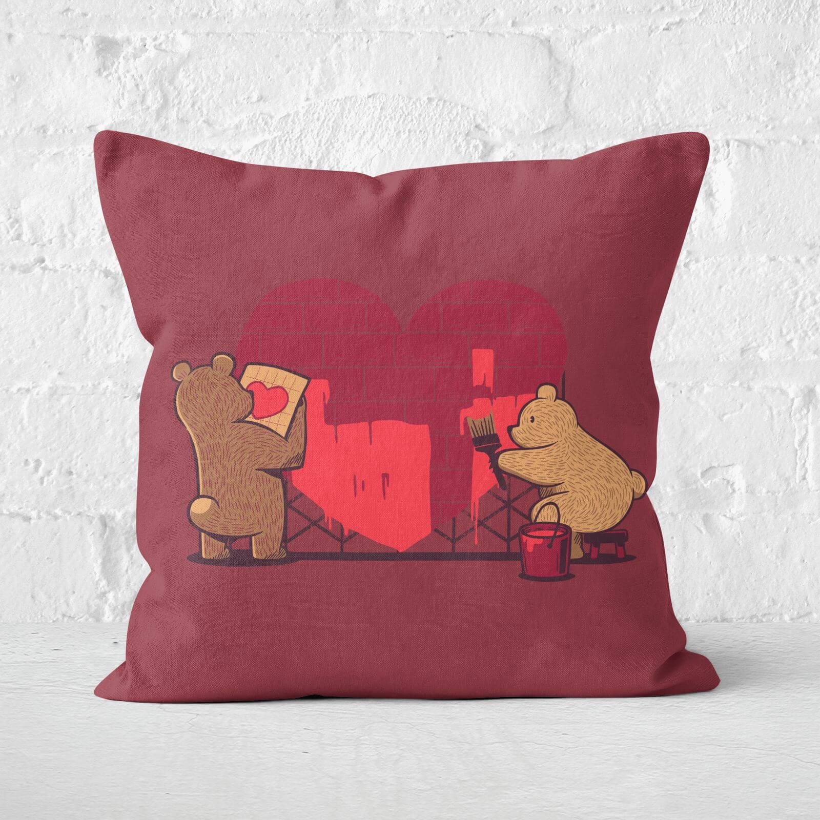 Building Our Love Square Cushion - 60x60cm - Soft Touch