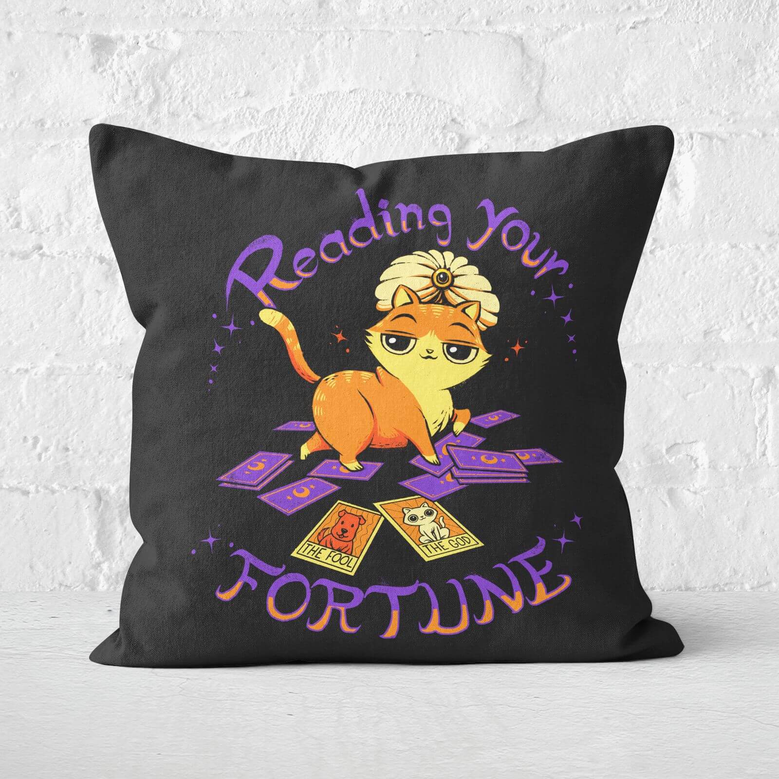 Reading Your Fortune Square Cushion - 40x40cm - Soft Touch