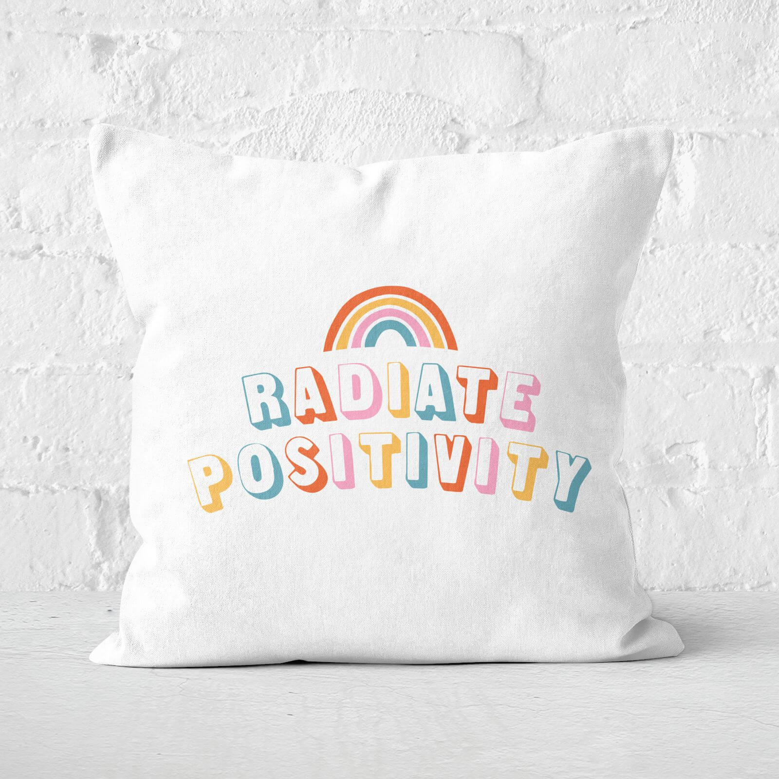 Radiate Positivity Square Cushion - 40x40cm - Soft Touch