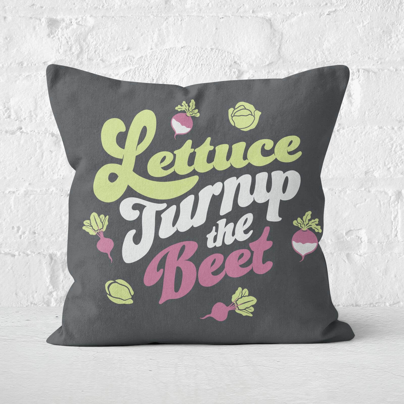 Lettuce Turnip The Beet Square Cushion - 40x40cm - Soft Touch