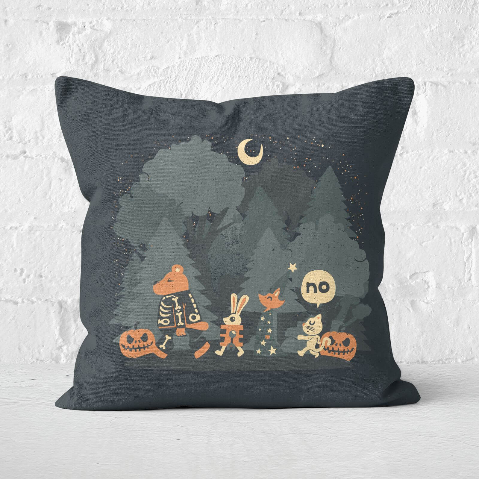 Halloween Forest Square Cushion - 40x40cm - Soft Touch