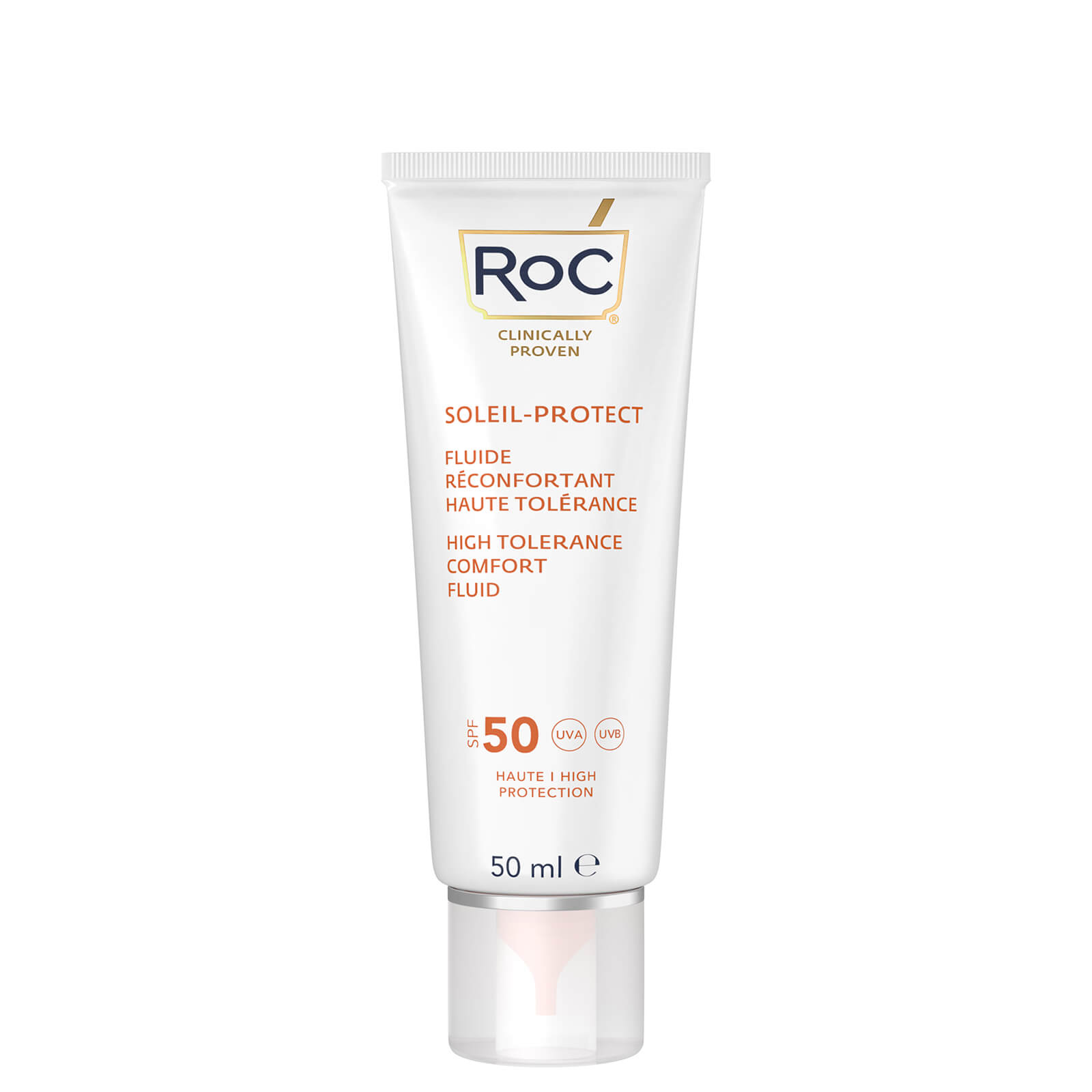 Photos - Sun Skin Care RoC Soleil-Protect High Tolerance Comfort Fluid SPF50 50ml 2794800