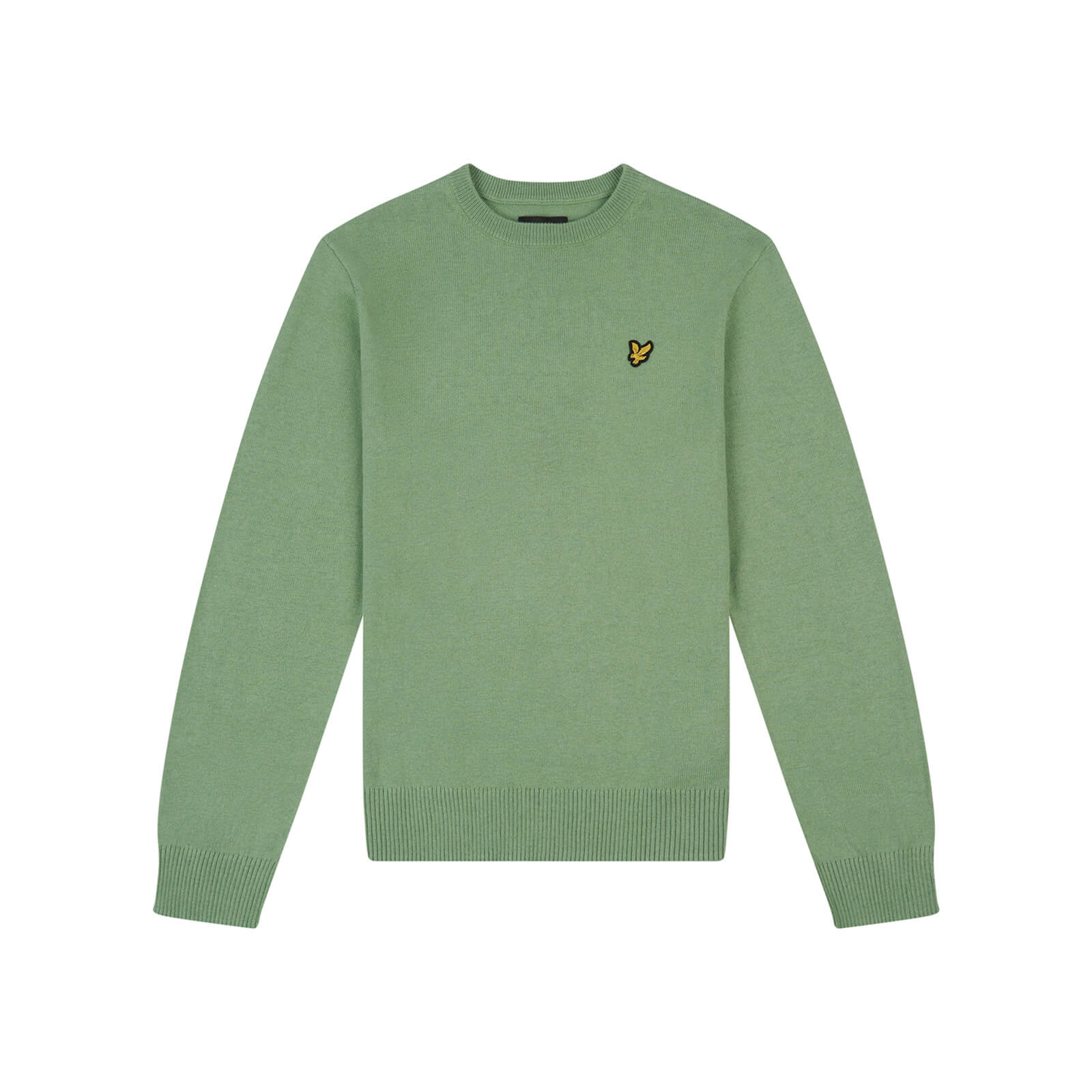

Kids Cotton Merino Crew Neck Jumper - Basil Green - 8-9 yrs