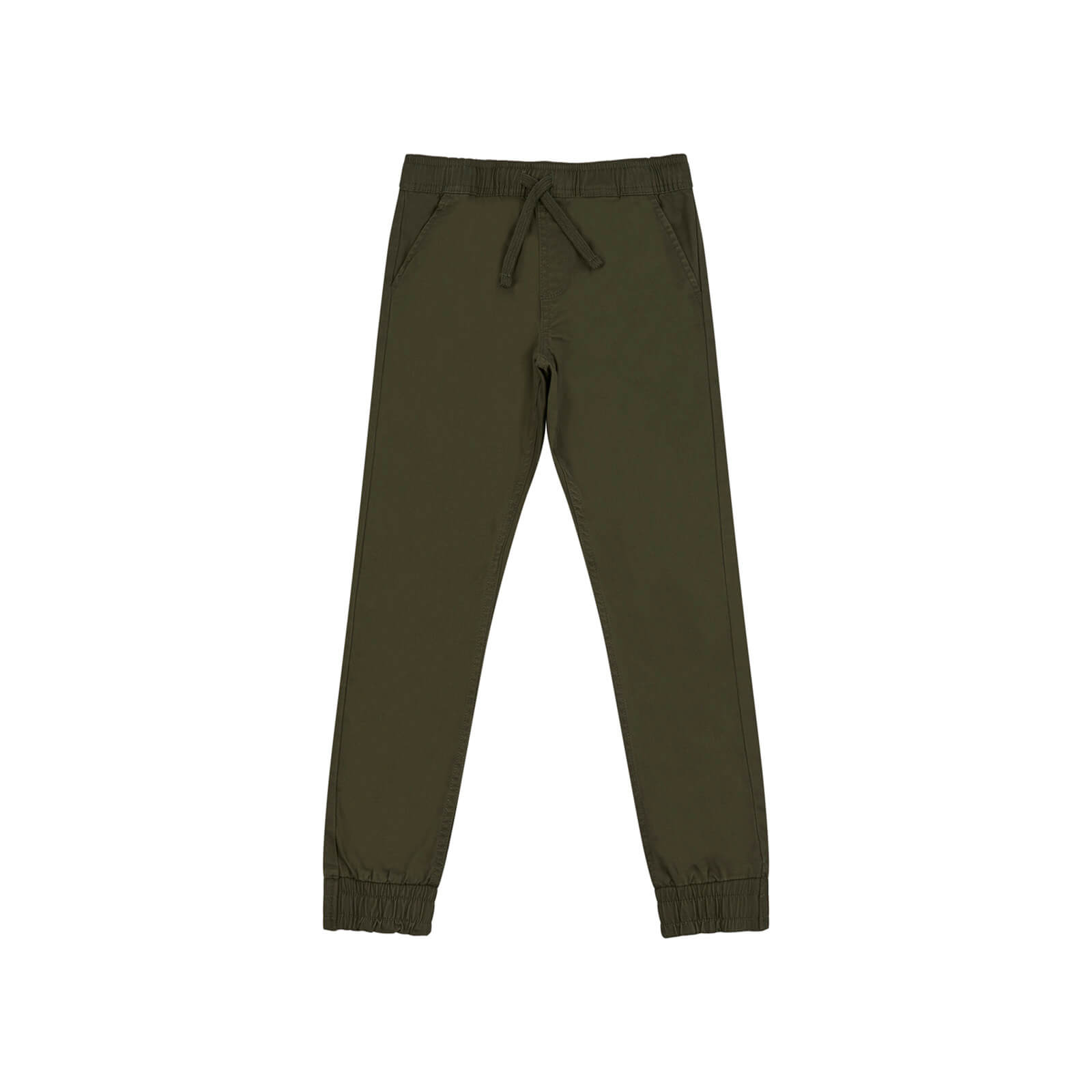 

Kids Elasticated Cotton Trousers - Army Green - 3-4 Yrs