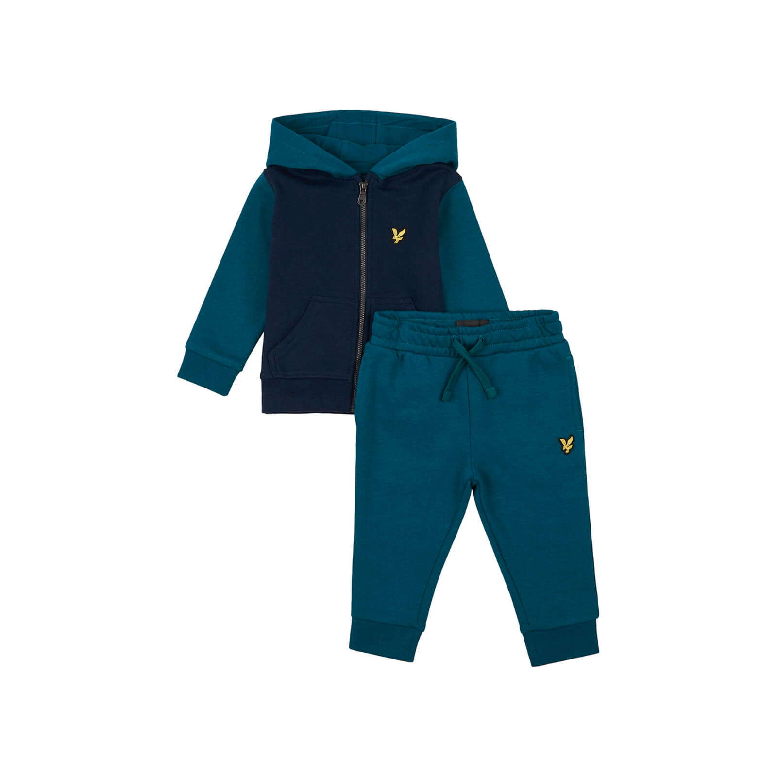 

Kids Zip Through Hoodie & Jogger Set - Blue Coral - 12 Mnths