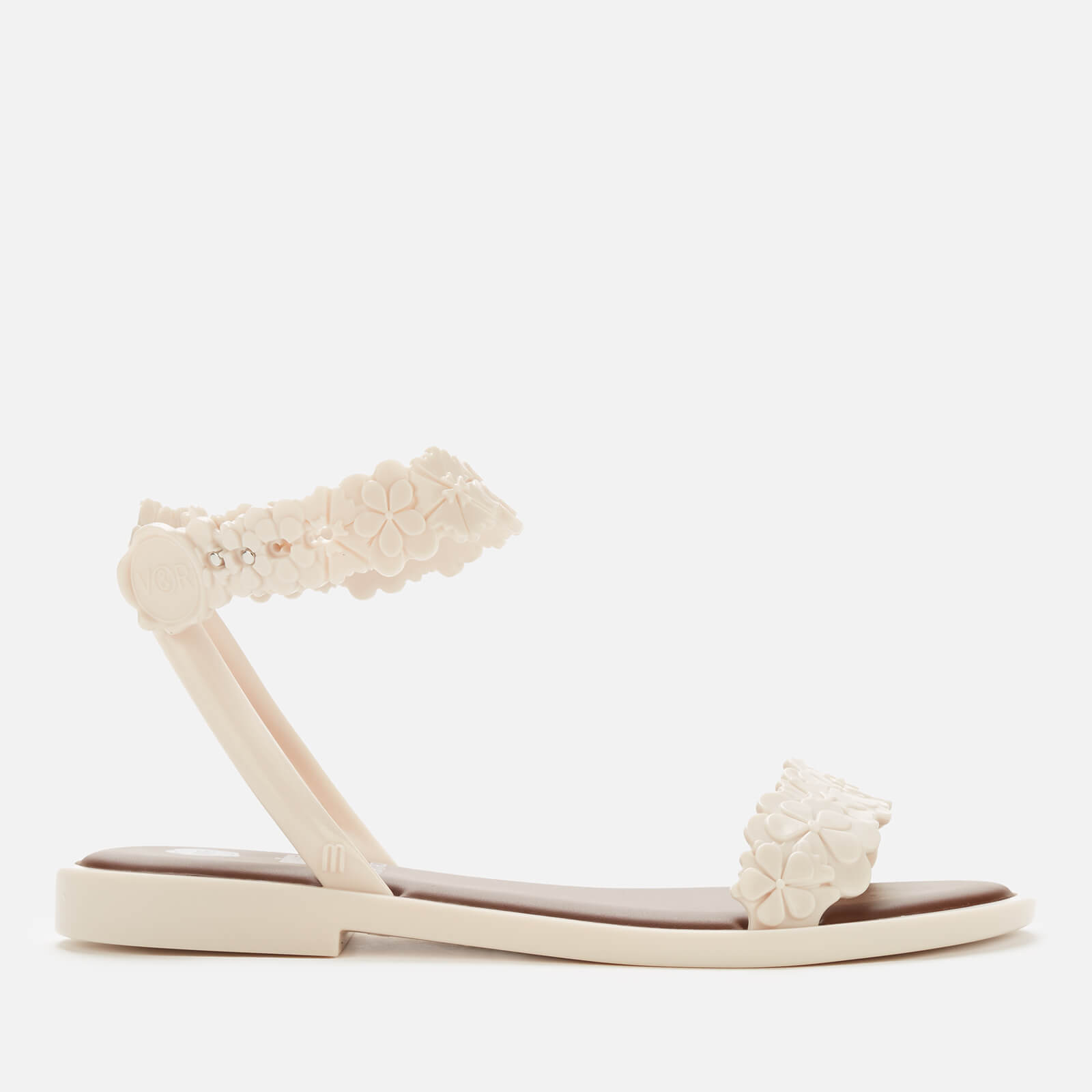 Melissa X Viktor and Rolf Women%27s Blossom Wave Sandals - Ivory Contrast