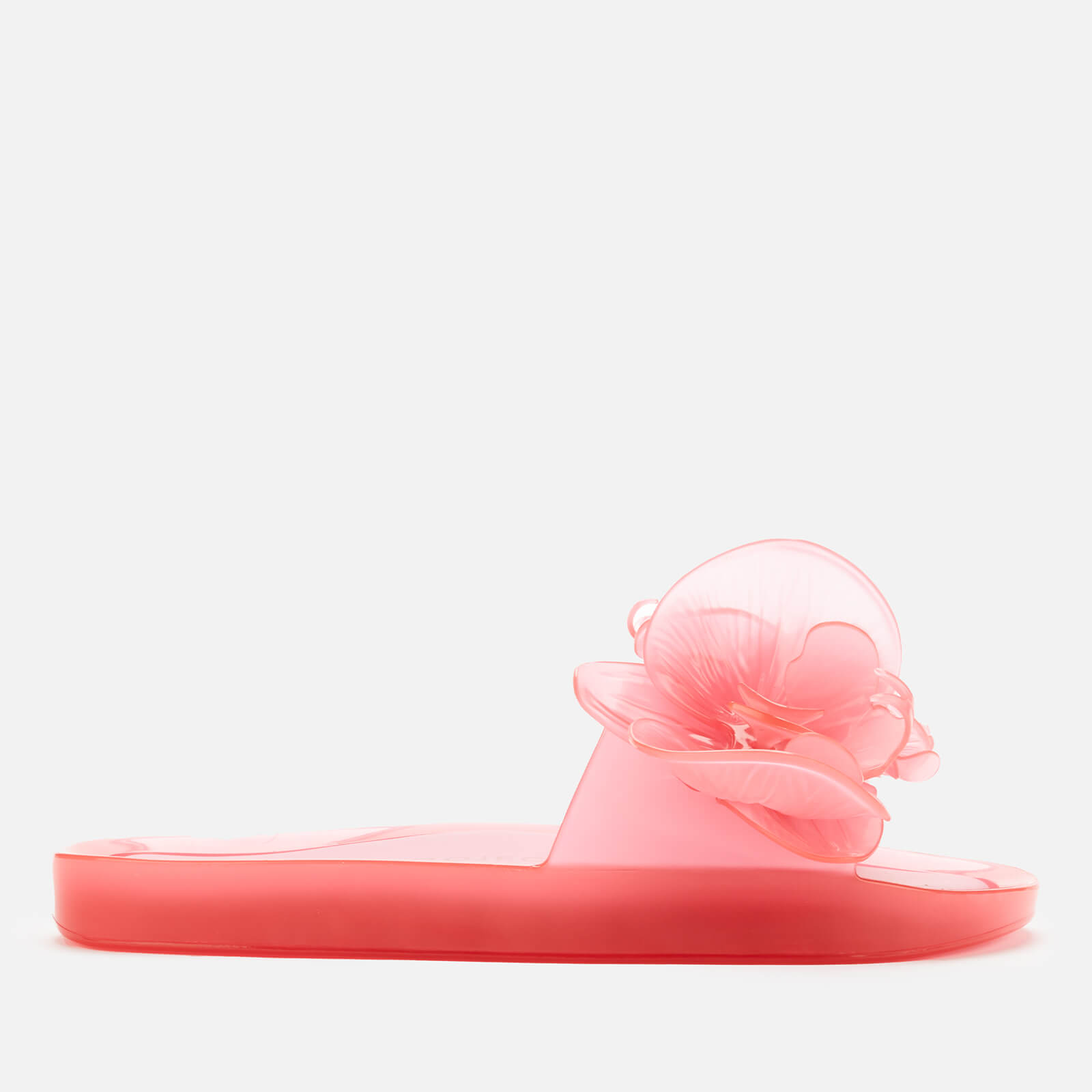 Melissa X Y Project Women's Flower Beach Slides - Pink Trans - UK 3