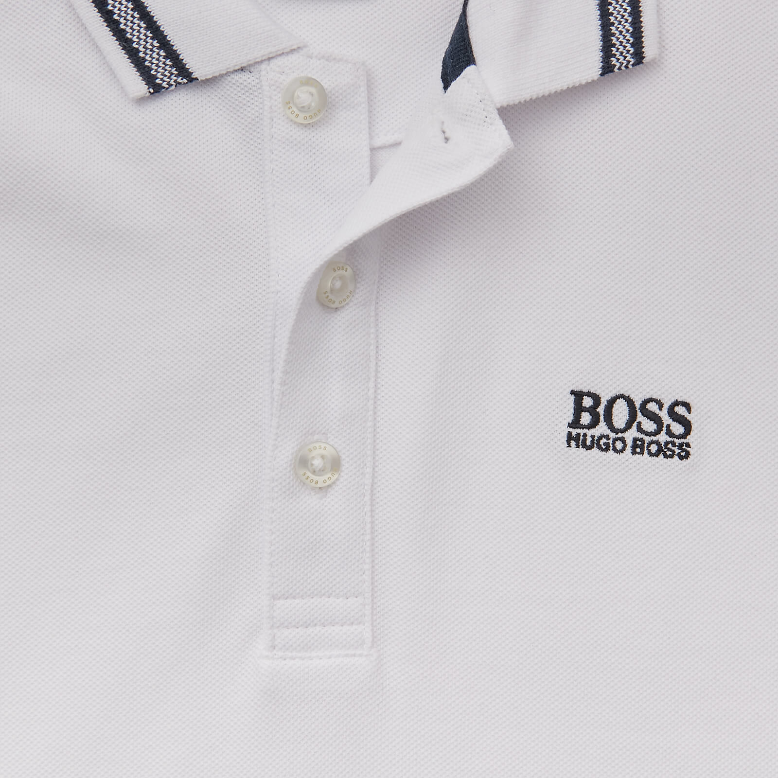 Hugo Boss Boys' Classic Short Sleeve Polo - White - 12 Years J25p12 Childrens Clothing, White