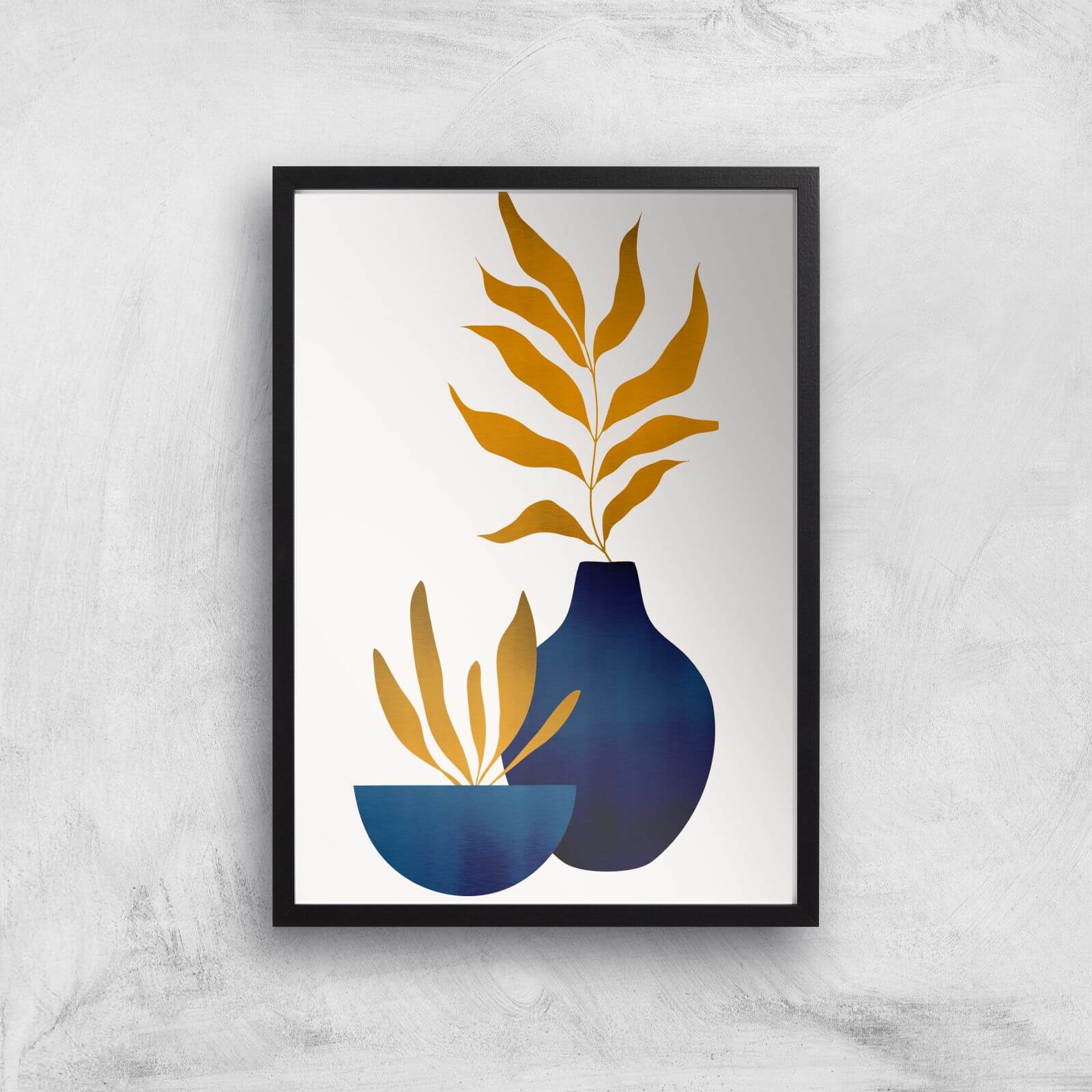 Borris Photography Autumn Flowers Giclee Art Print - A2 - Black Frame