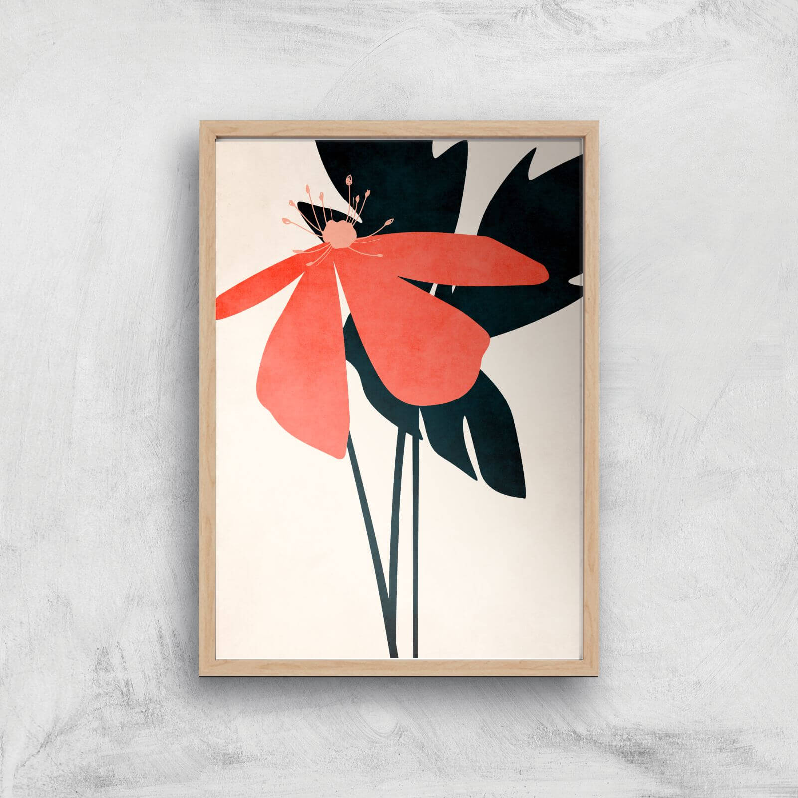 Borris Photography Thinking Of You Giclee Art Print - A2 - Wooden Frame