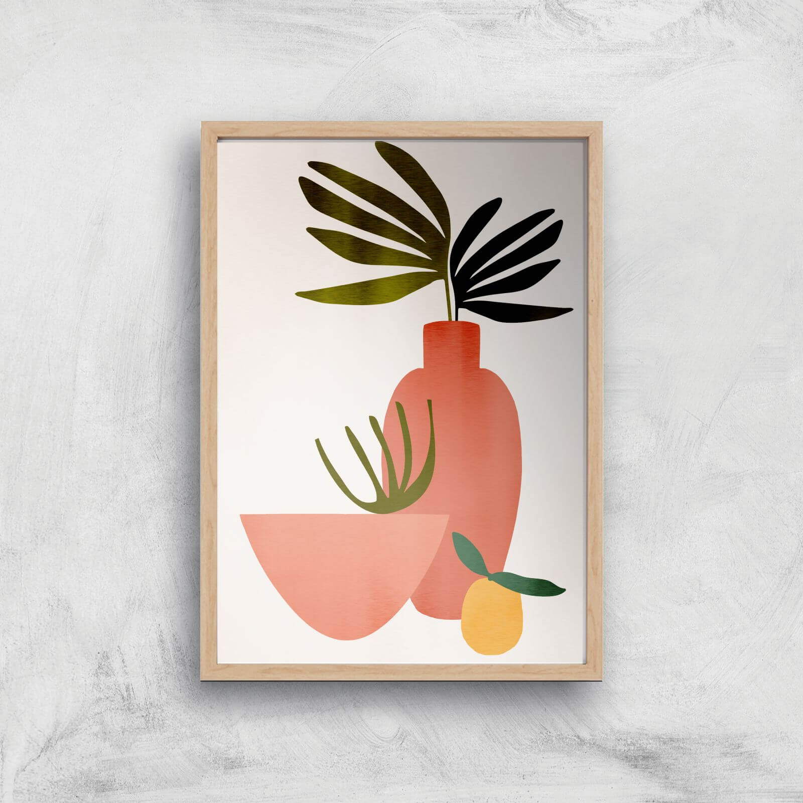 Borris Photography Juicy Lemon Giclee Art Print - A2 - Wooden Frame