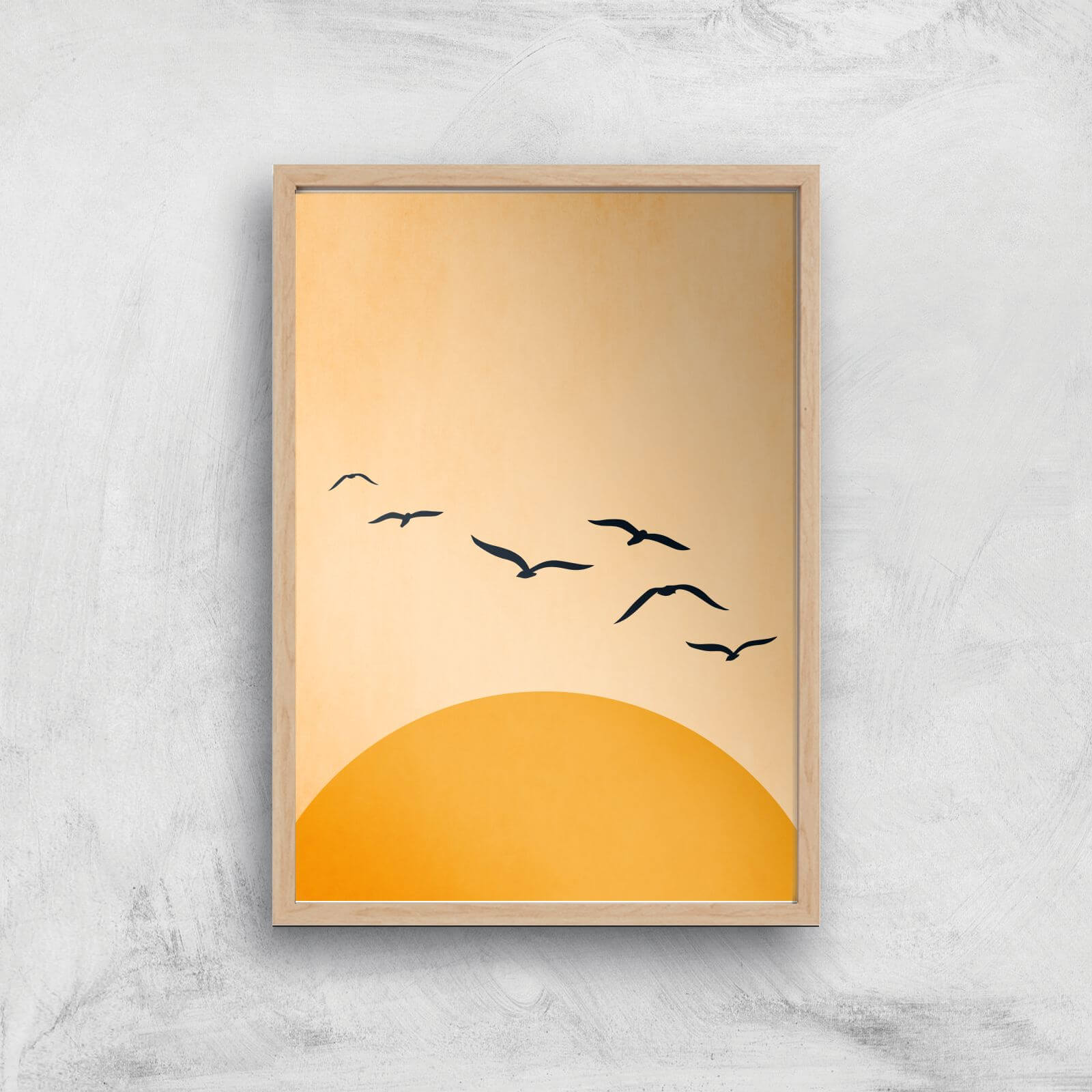 Borris Photography One Day We`ll Fly Away Giclee Art Print - A4 - Wooden Frame