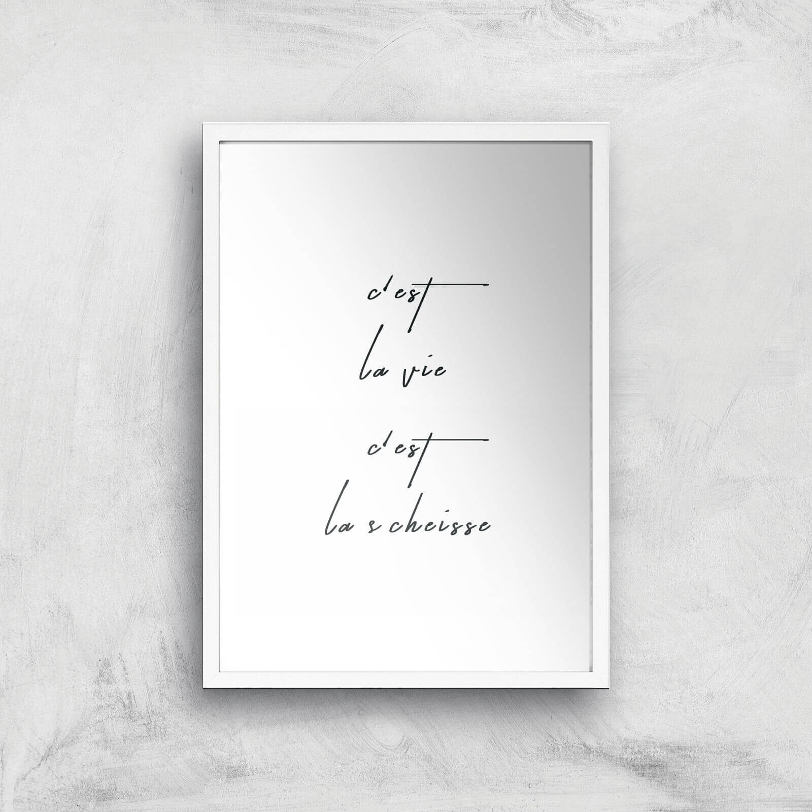 Borris Photography C`est La Vie Giclee Art Print - A3 - White Frame