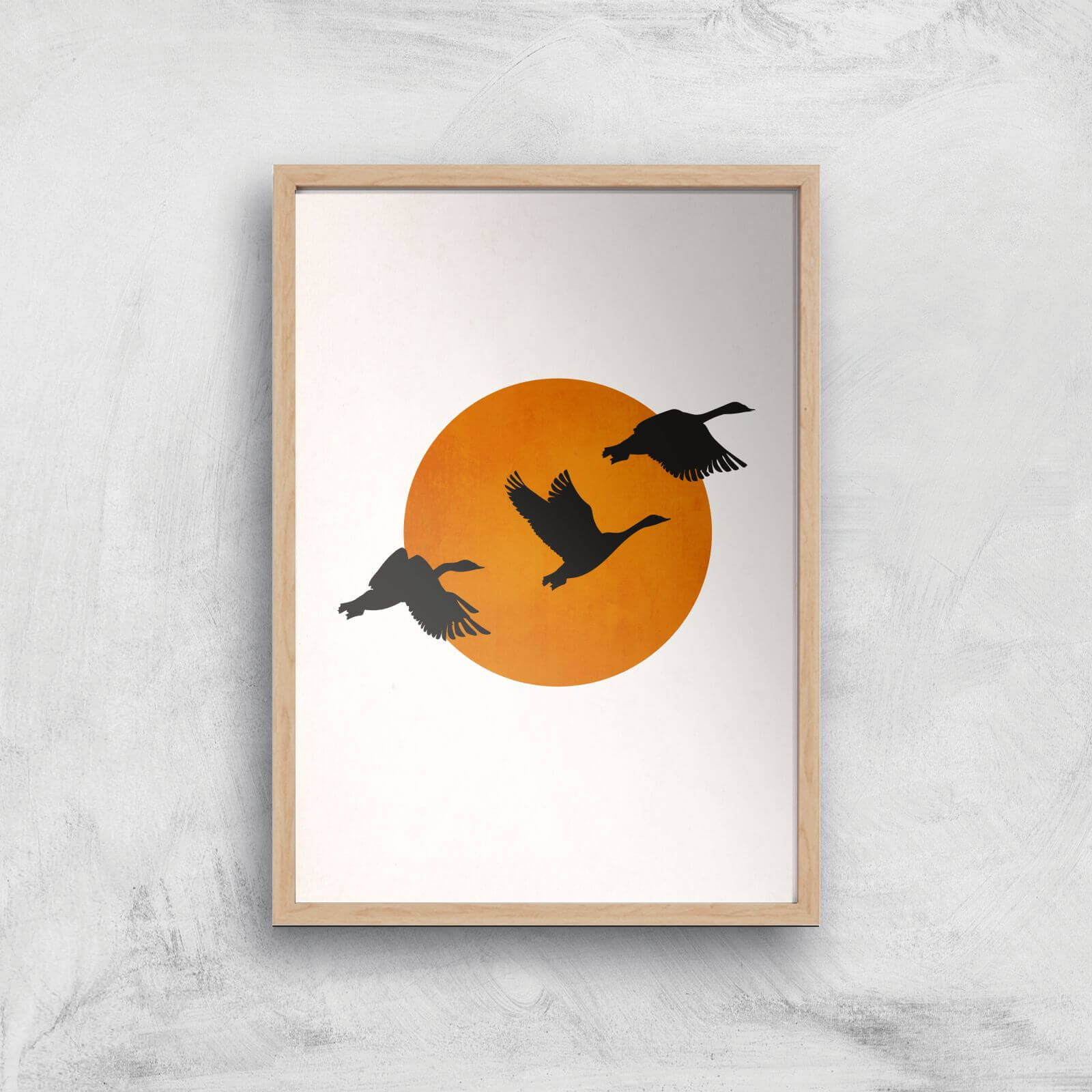 Borris Photography Coming Home Giclee Art Print - A4 - Wooden Frame