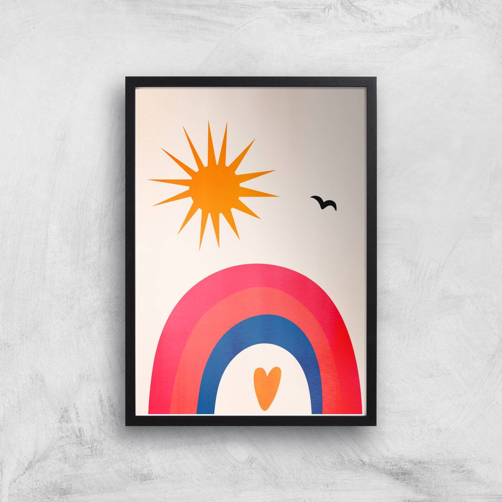 Borris Photography Happy Days! Giclee Art Print - A2 - Black Frame