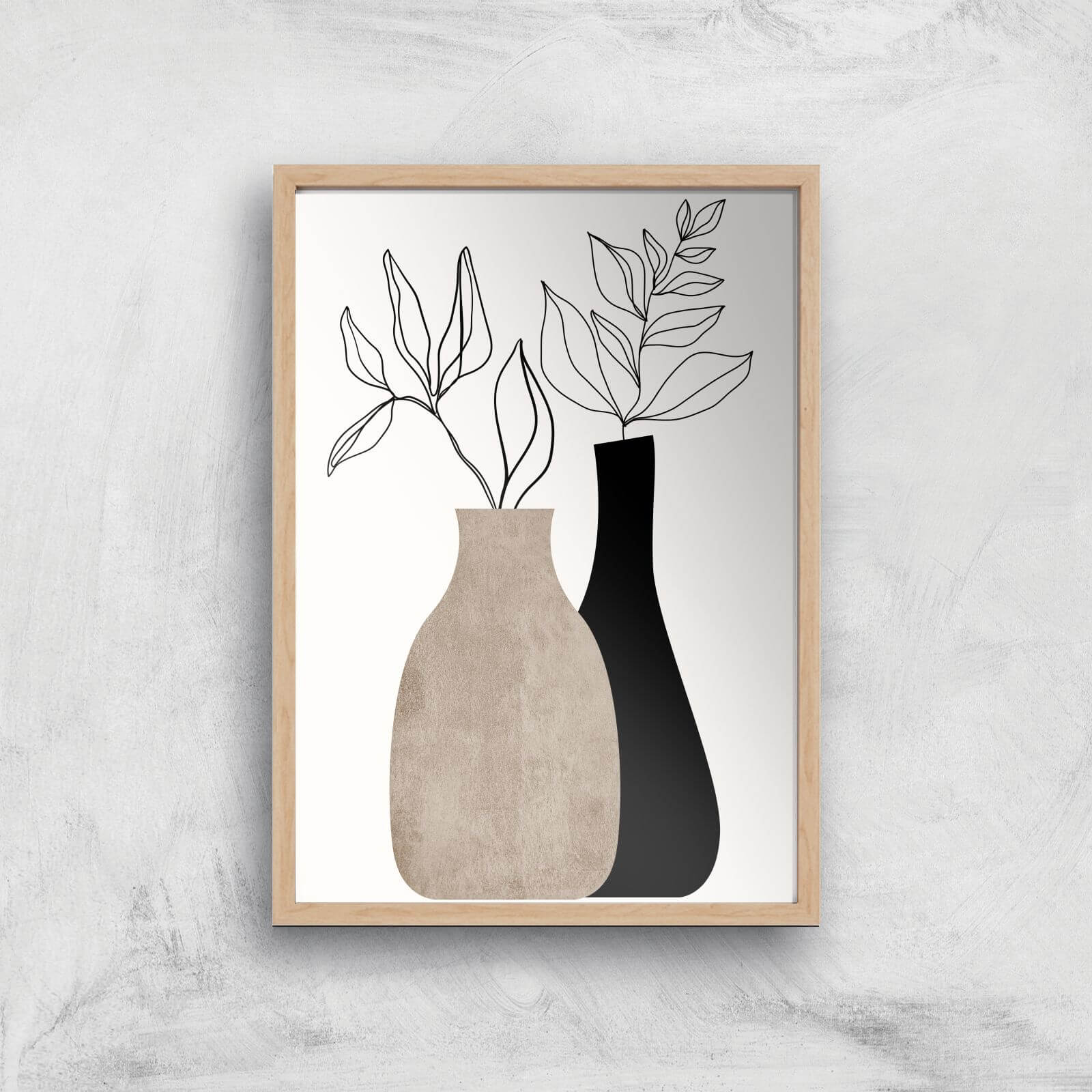 Borris Photography Gris En Gris Giclee Art Print - A4 - Wooden Frame