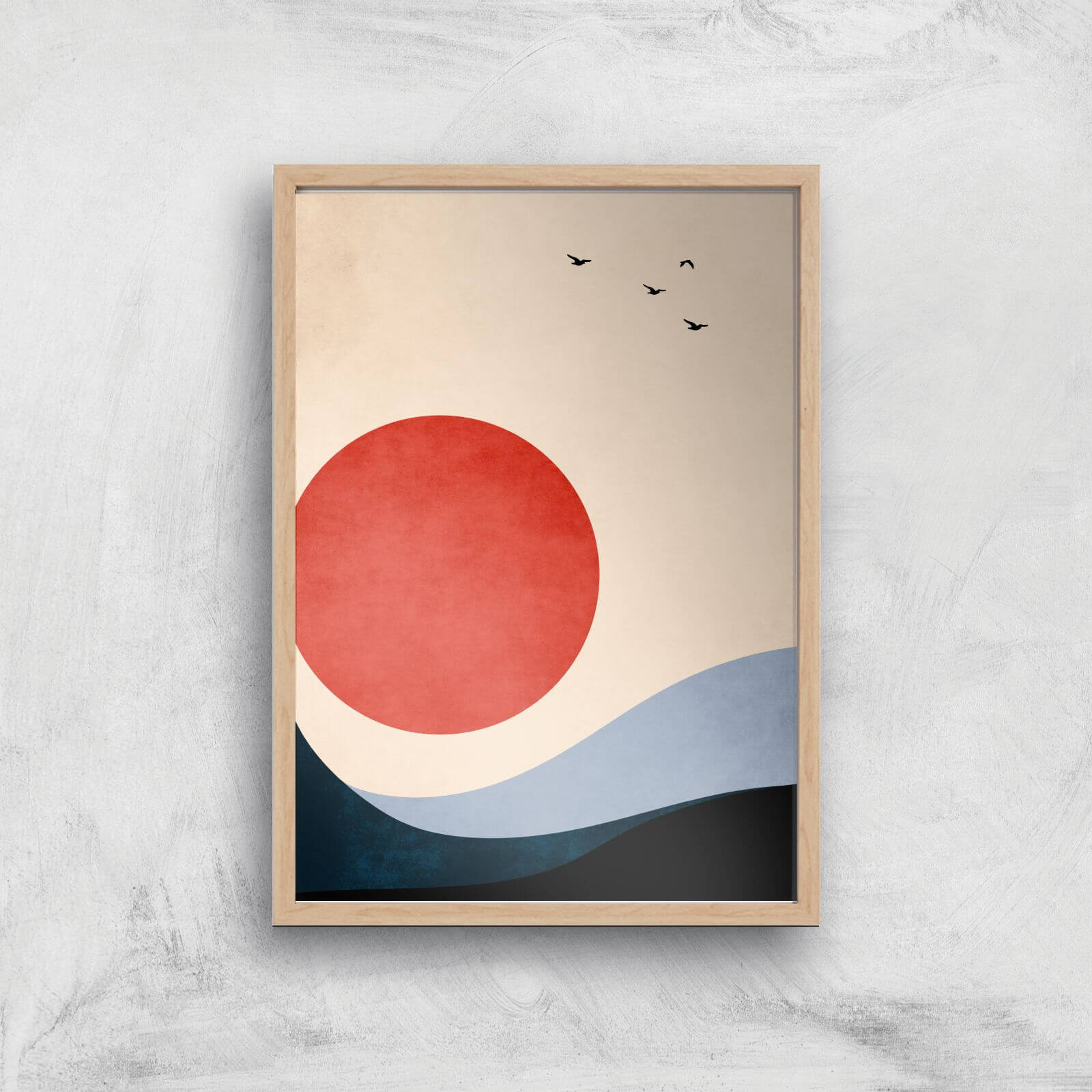 Borris Photography Seaside Memories Giclee Art Print - A3 - Wooden Frame