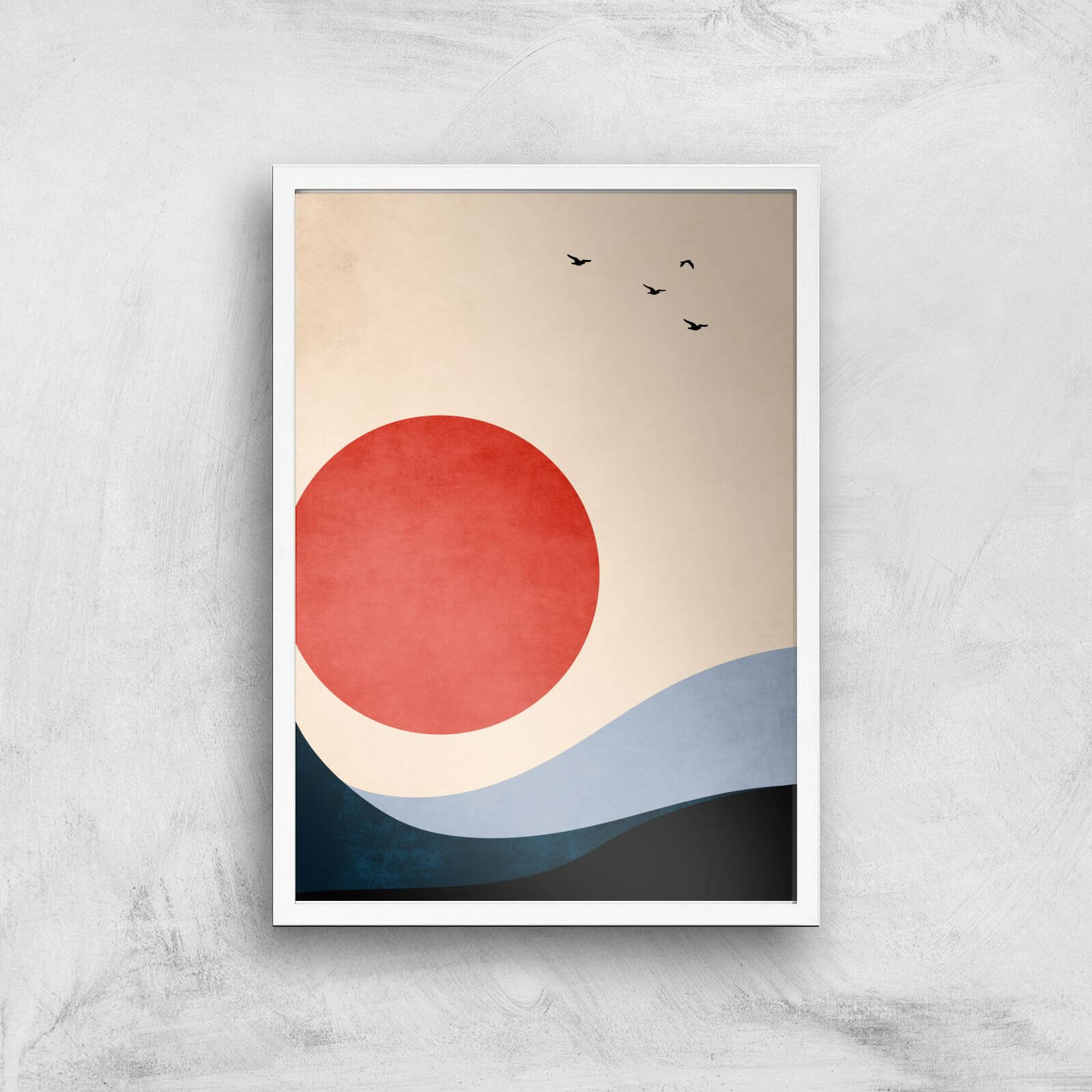 Borris Photography Seaside Memories Giclee Art Print - A2 - White Frame