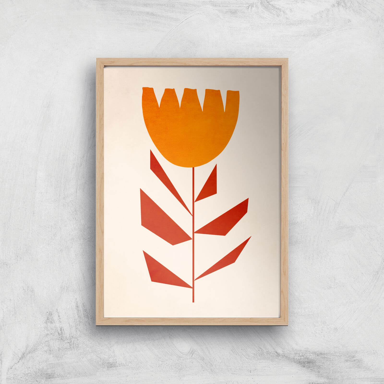 Borris Photography Ruby Tuesday Giclee Art Print - A4 - Wooden Frame