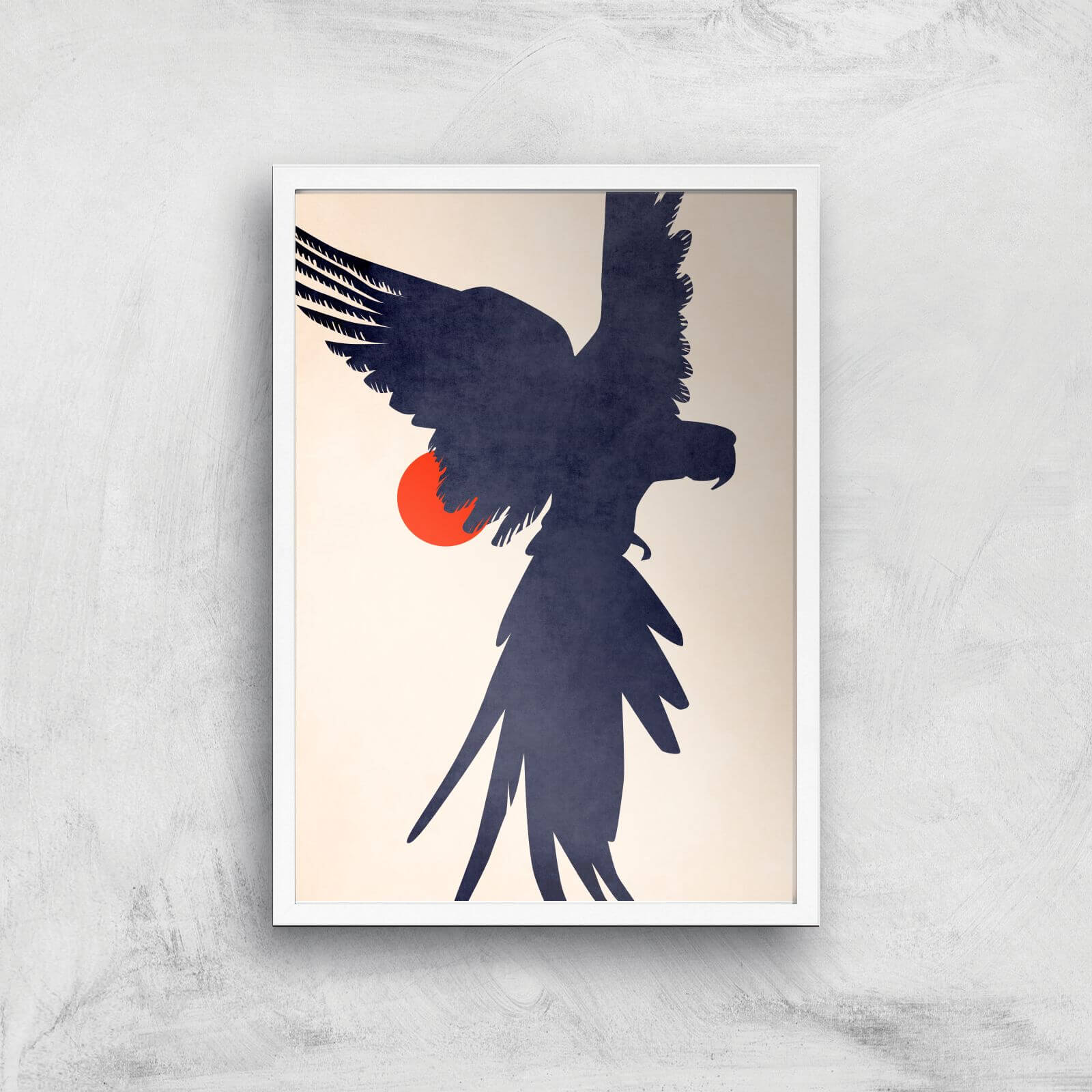 Borris Photography Parrot Giclee Art Print - A2 - White Frame