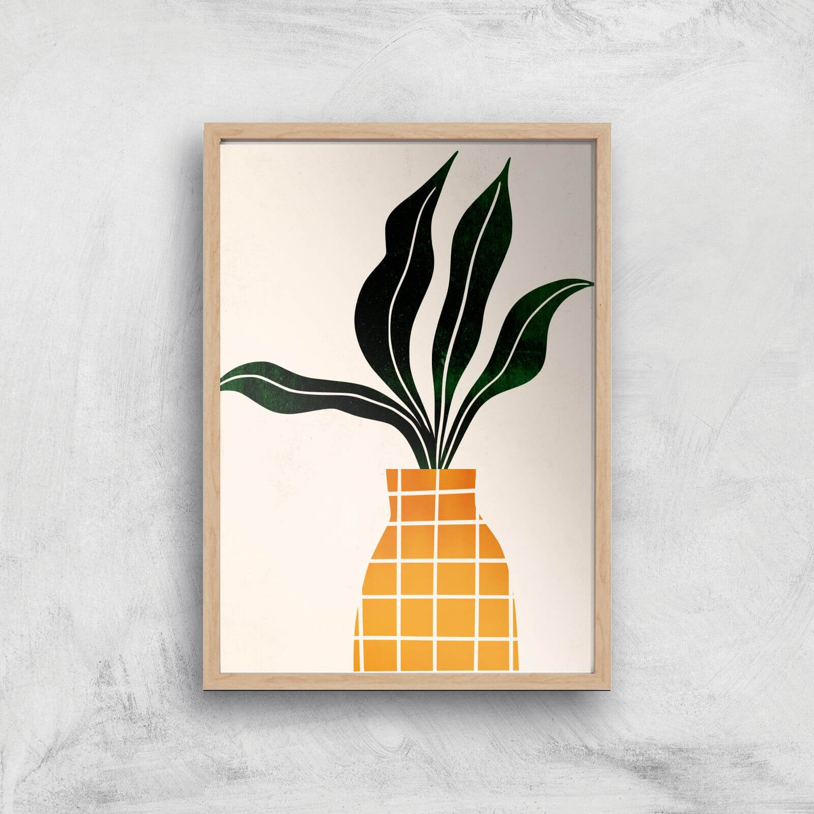 Borris Photography Peter The Plant Giclee Art Print - A3 - Wooden Frame