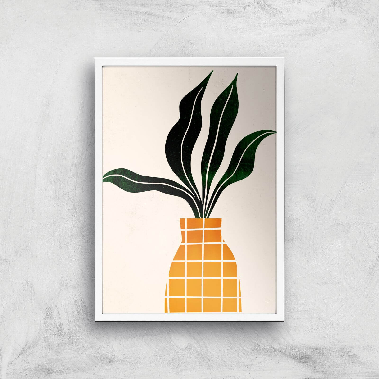 Borris Photography Peter The Plant Giclee Art Print - A2 - White Frame