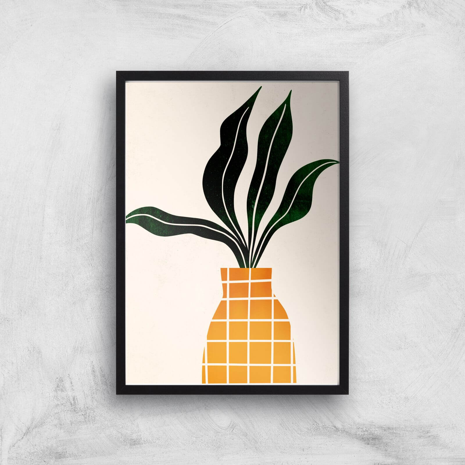 Borris Photography Peter The Plant Giclee Art Print - A2 - Black Frame