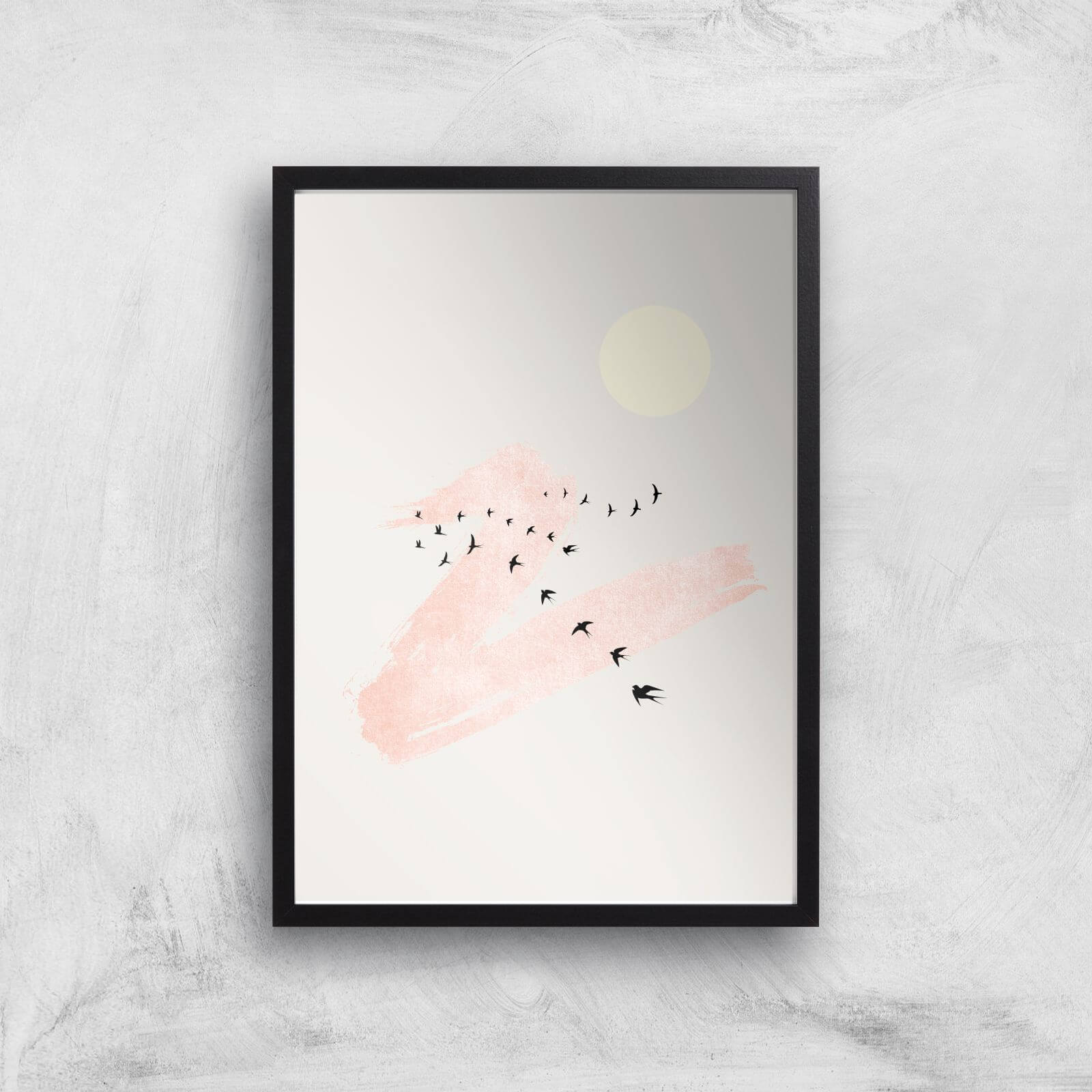 Borris Photography Sun And Heaven Giclee Art Print - A3 - Black Frame