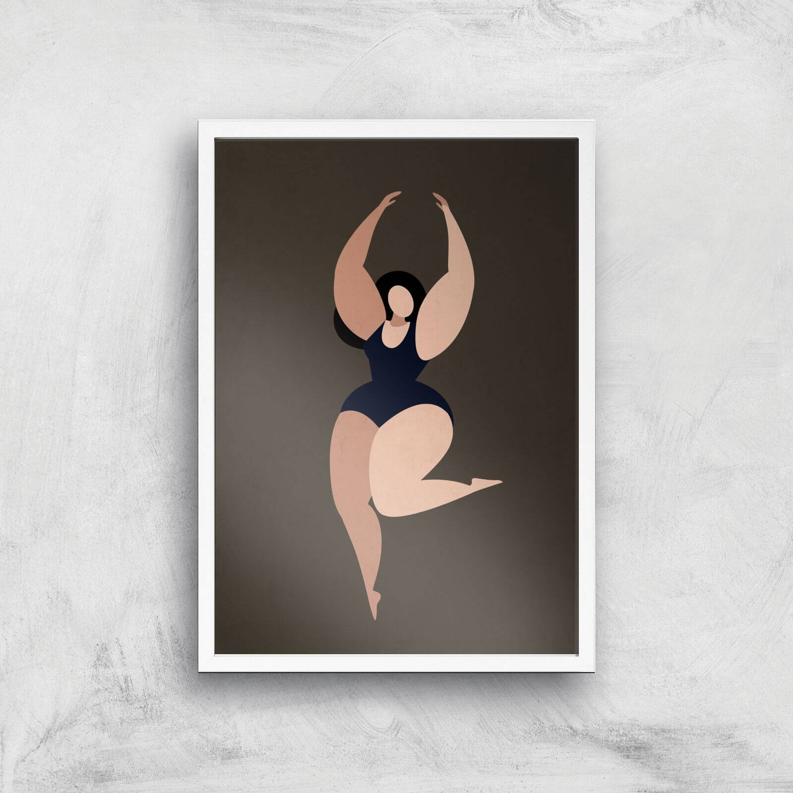 Borris Photography Prima Ballerina Pose Giclee Art Print - A2 - White Frame