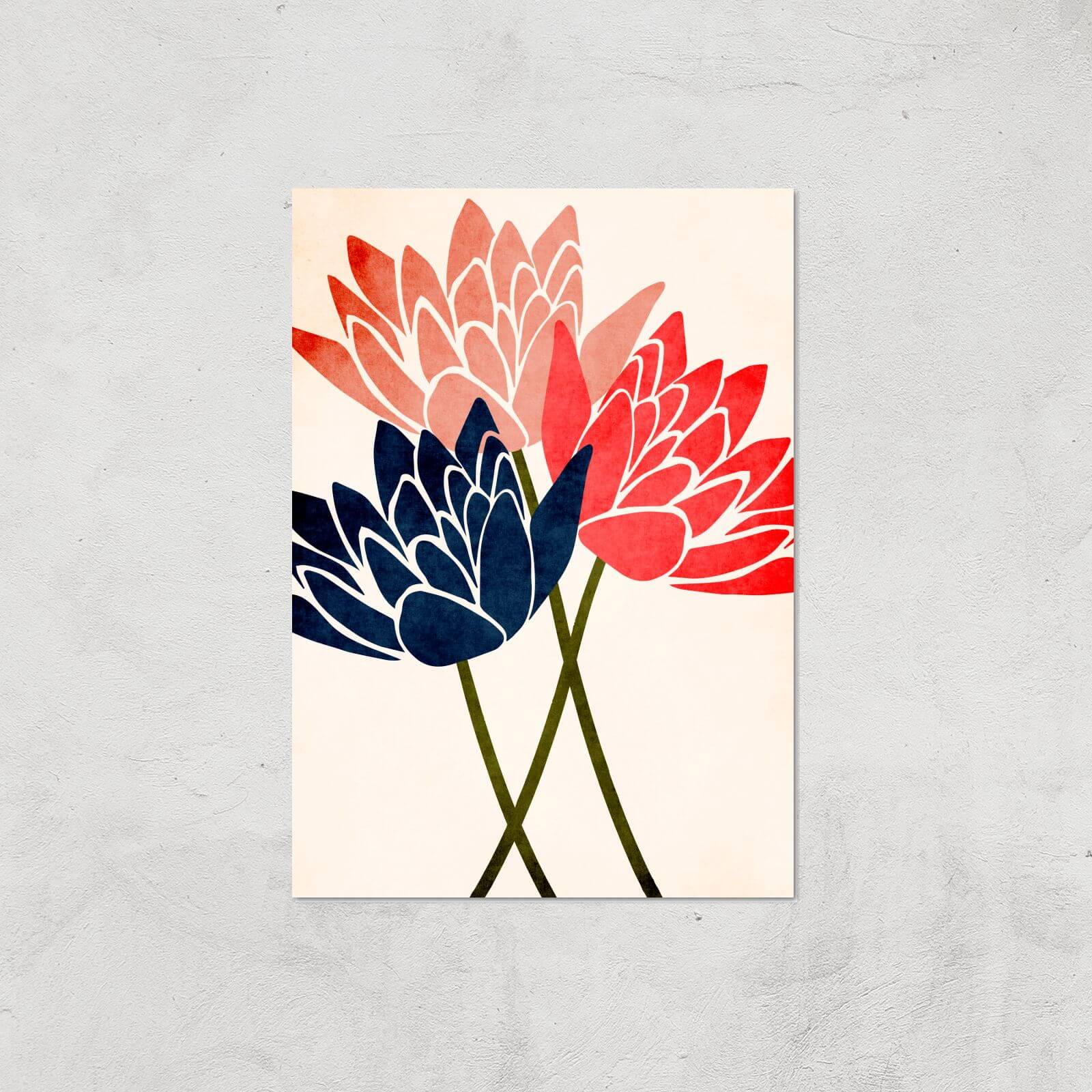 Borris Photography Three Blossoms Giclee Art Print - A2 - Print Only