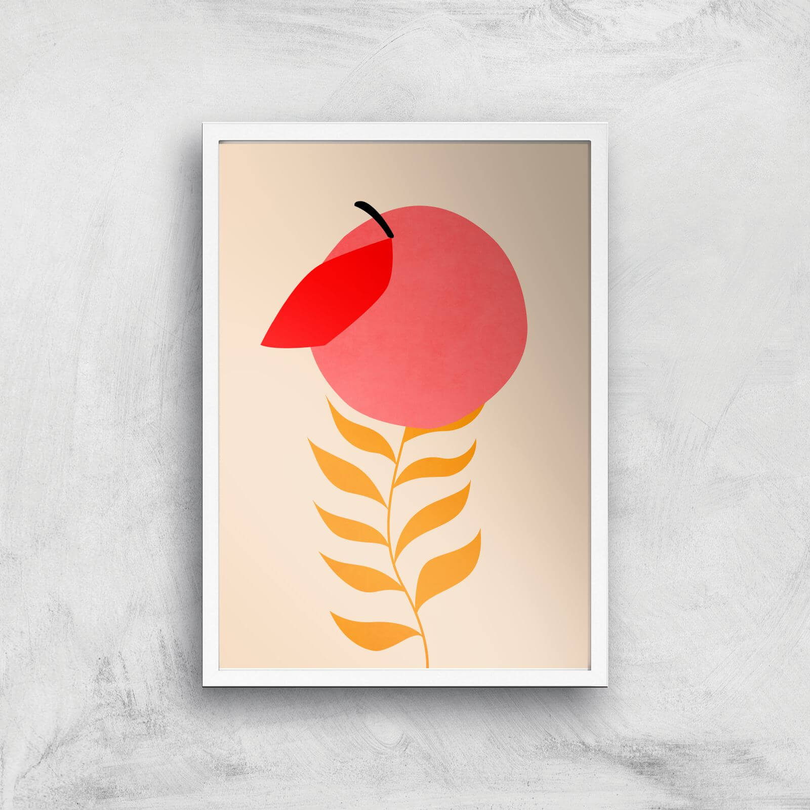 Borris Photography Little Peach Giclee Art Print - A2 - White Frame