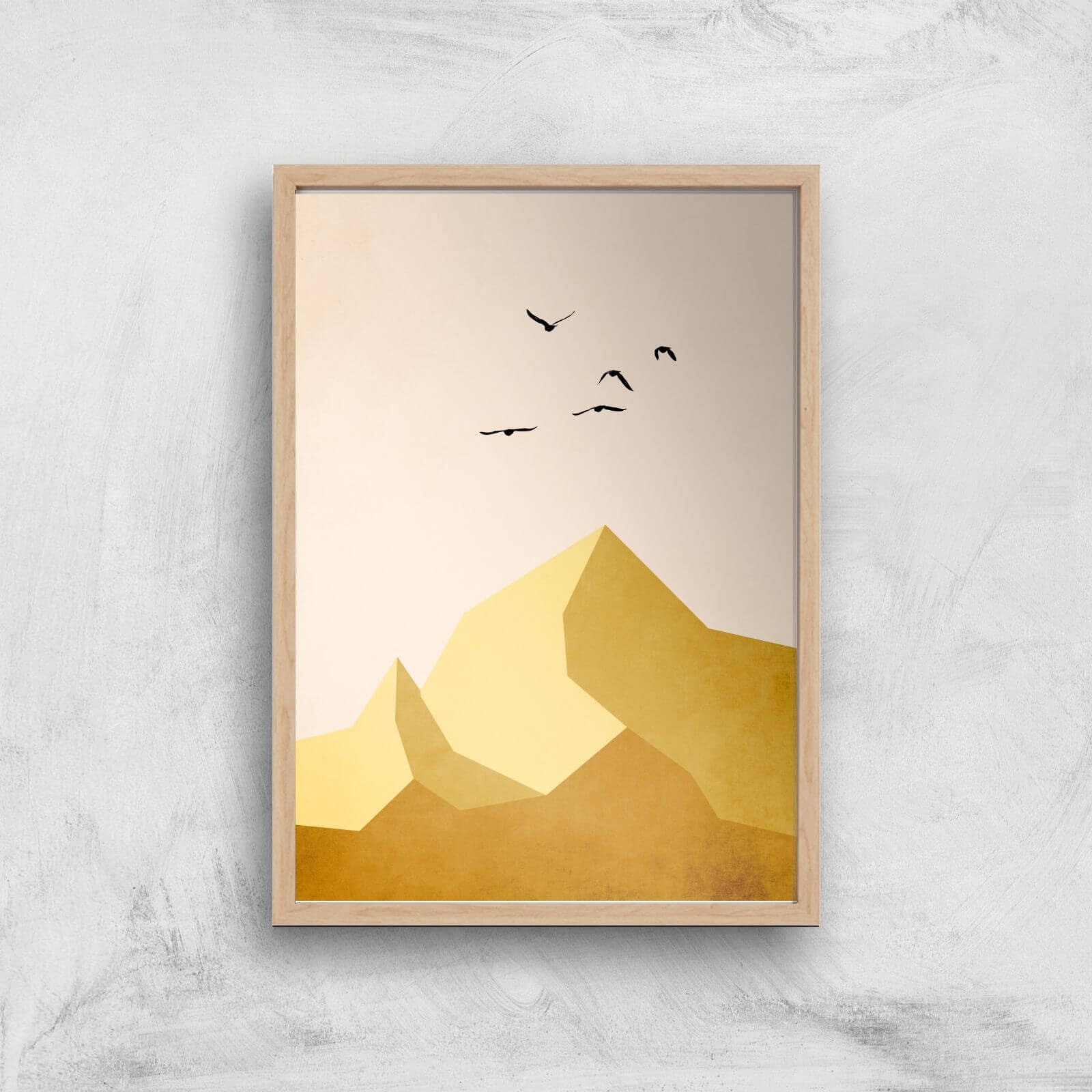 Borris Photography Zugspitze Drei Giclee Art Print - A4 - Wooden Frame