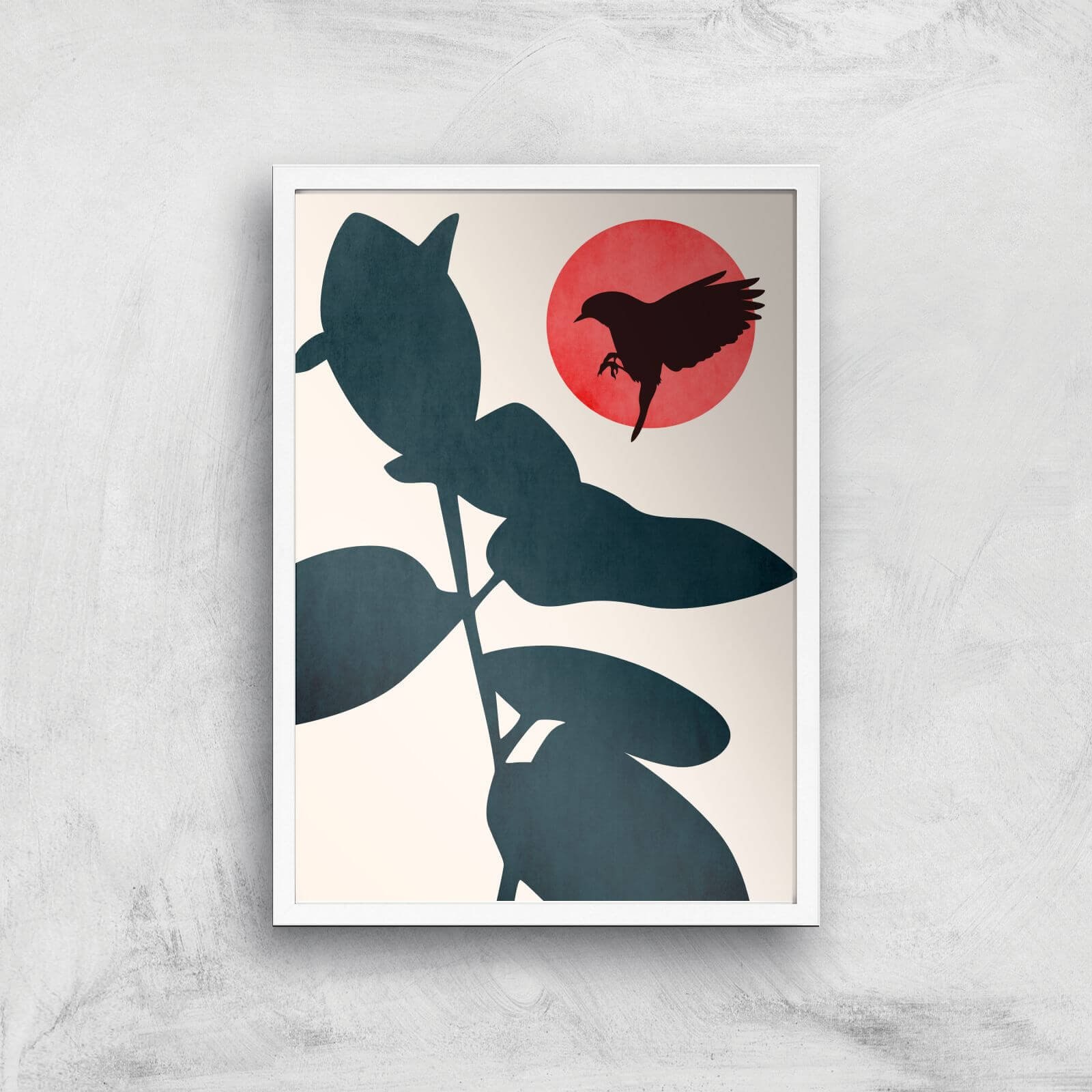 Borris Photography Japanese Bird Giclee Art Print - A2 - White Frame