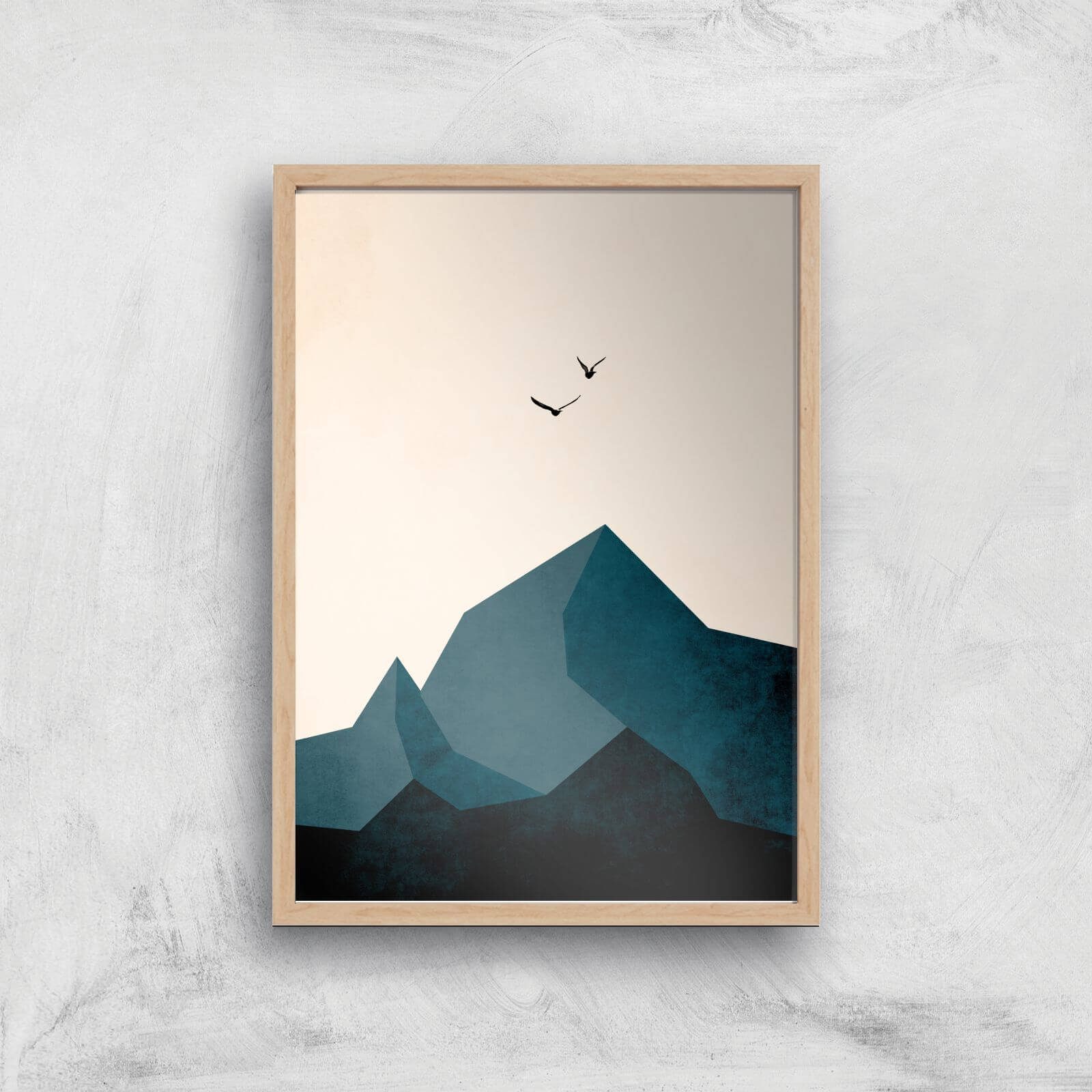 Borris Photography Zugspitze Zwei Giclee Art Print - A4 - Wooden Frame