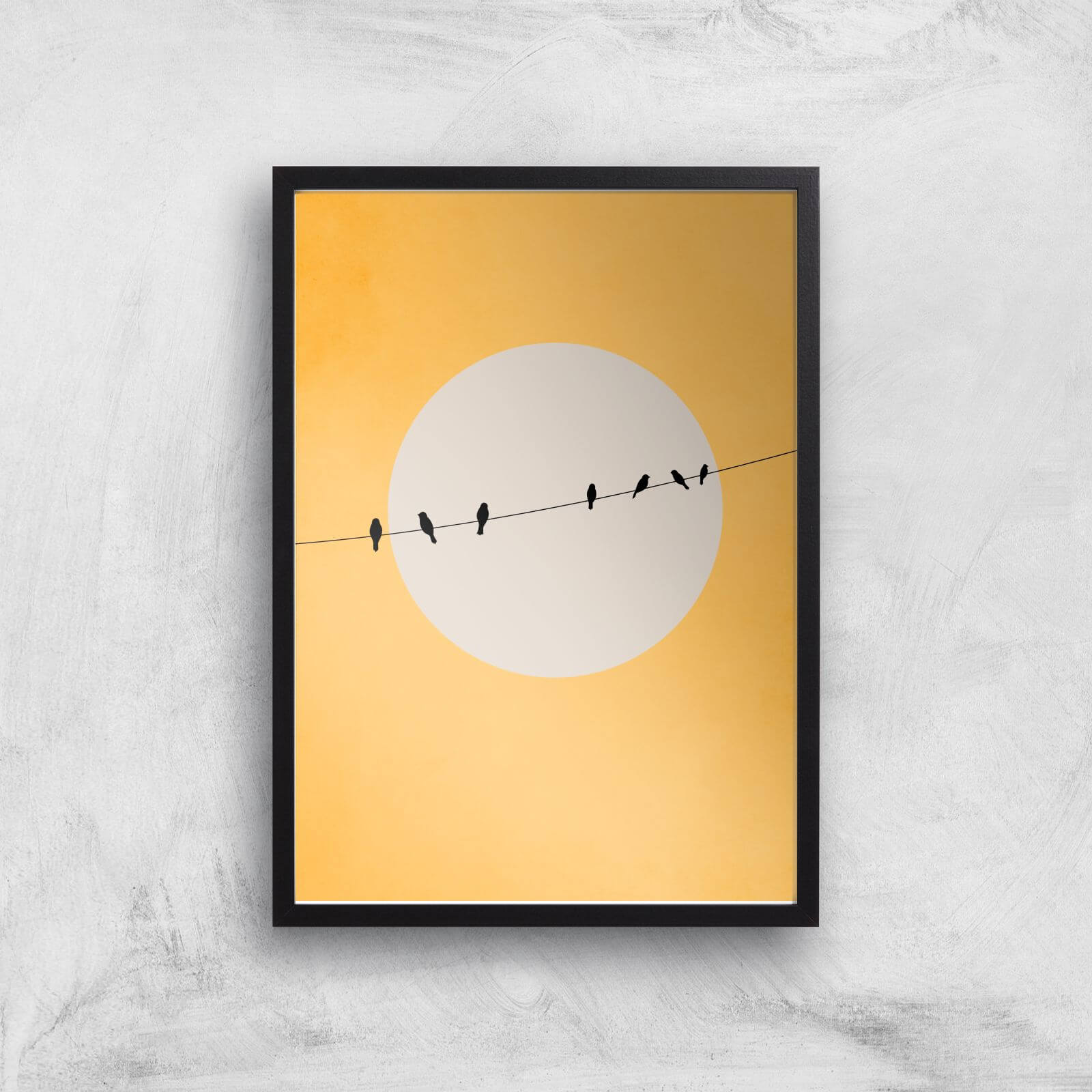 Borris Photography Chirping And Chilling At Day Giclee Art Print - A4 - Black Frame