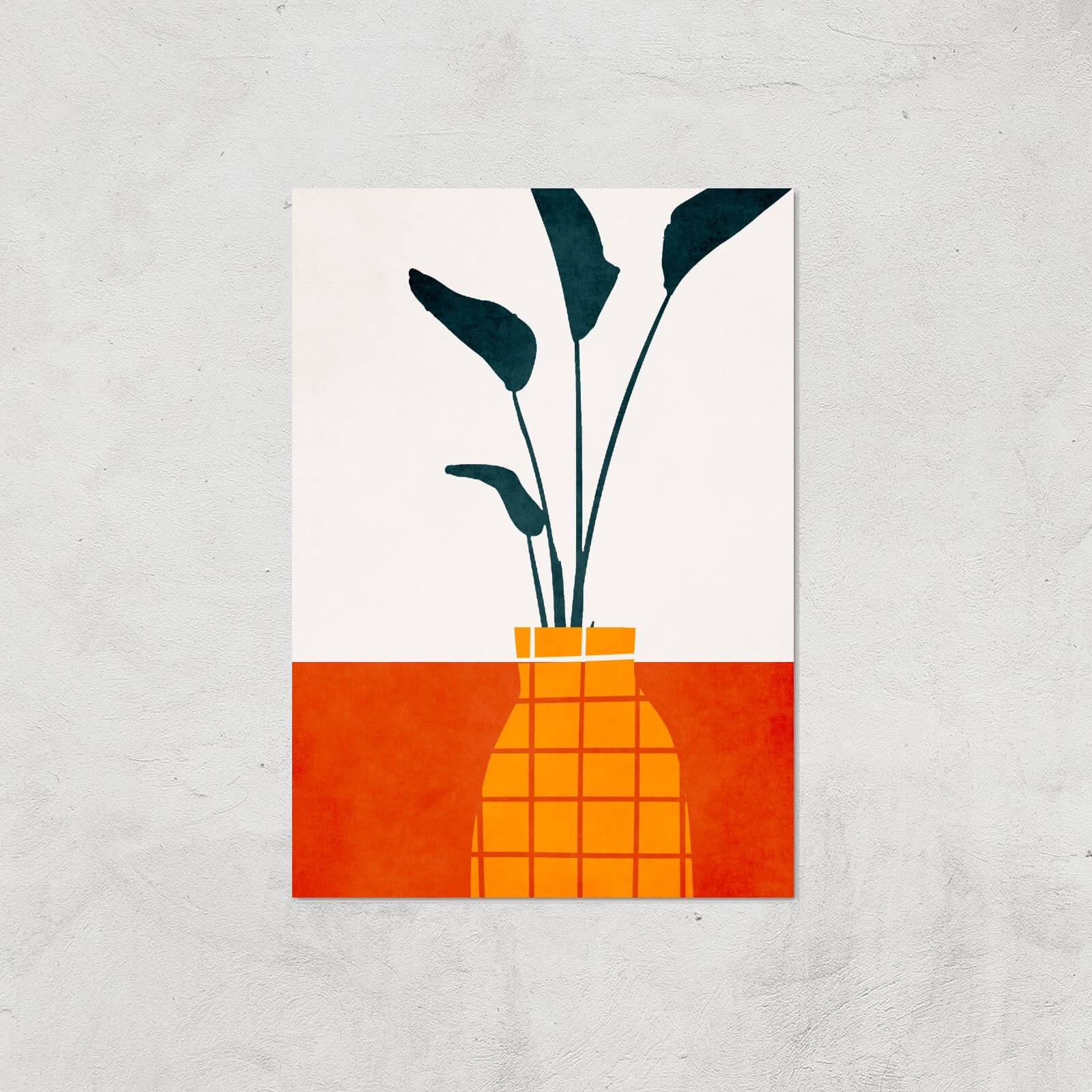 Borris Photography Kitchen Table With Plant Giclee Art Print - A3 - Print Only