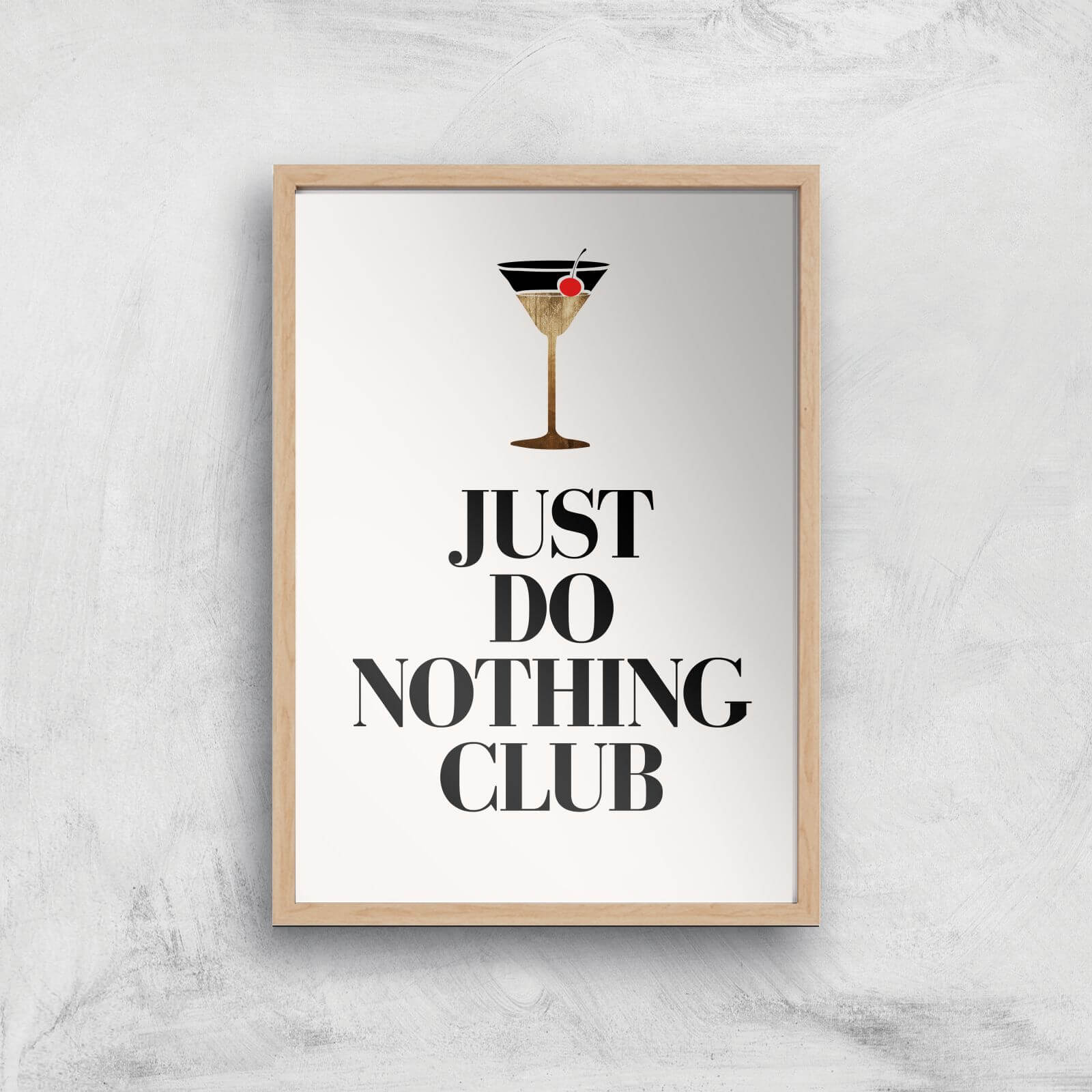 Borris Photography Just Do Nothing Giclee Art Print - A3 - Wooden Frame