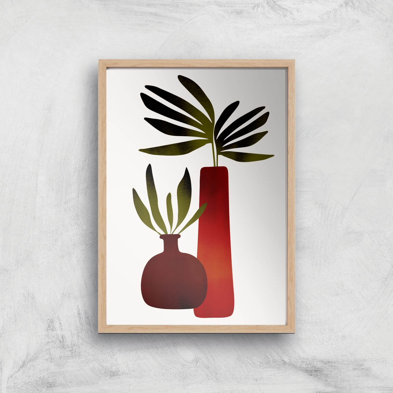 Borris Photography Fairytale Plants Giclee Art Print - A4 - Wooden Frame