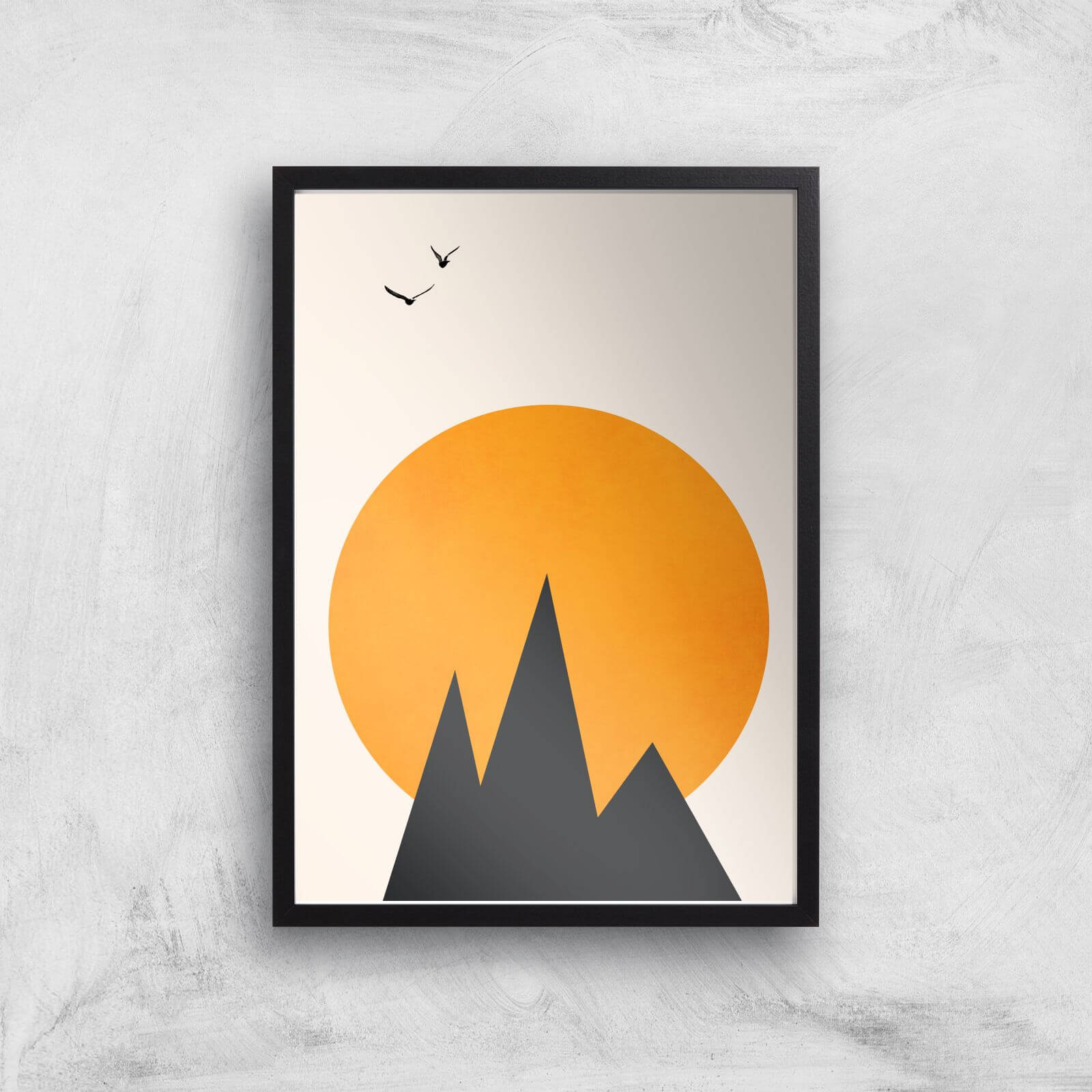 Borris Photography Les Alpes Giclee Art Print - A4 - Black Frame