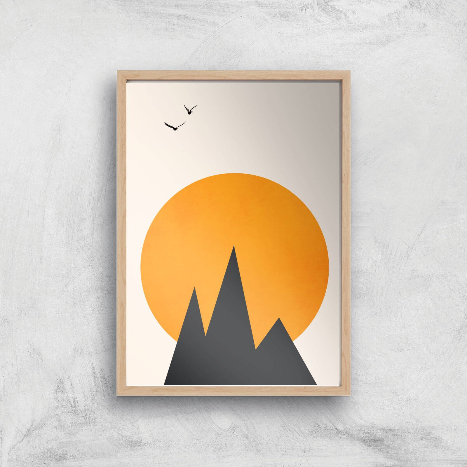 Borris Photography Les Alpes Giclee Art Print - A3 - Wooden Frame