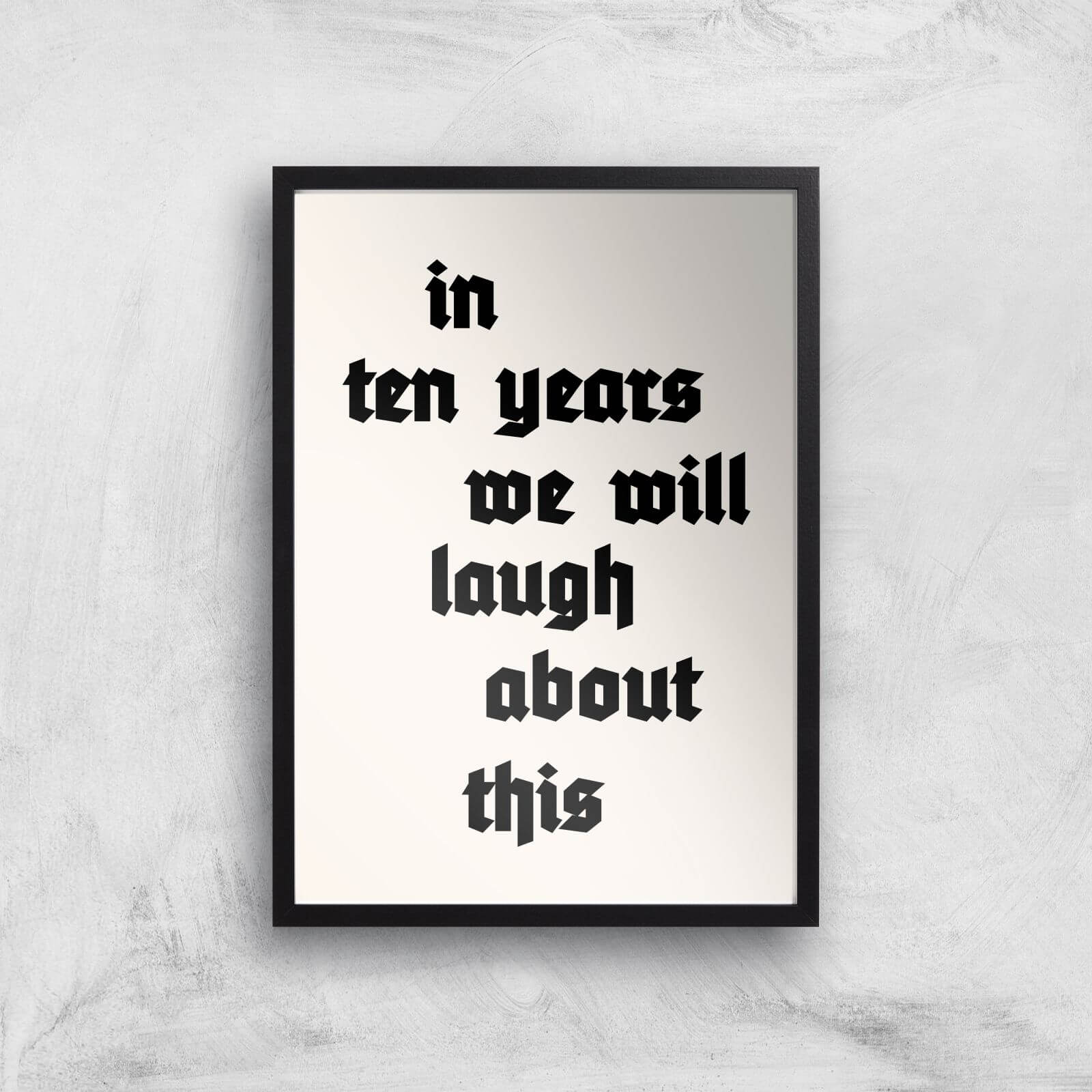 Borris Photography In Ten Years Giclee Art Print - A4 - Black Frame