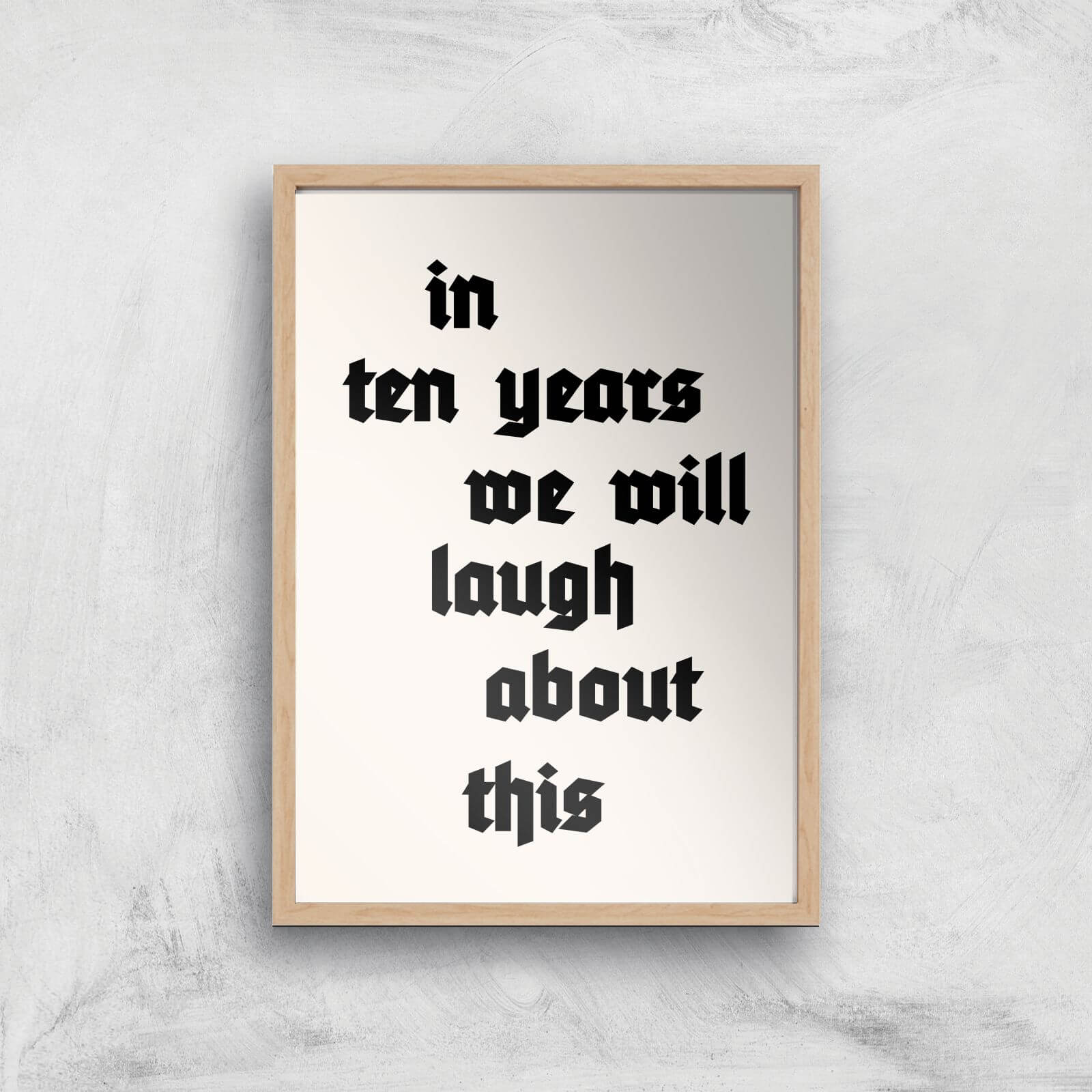 Borris Photography In Ten Years Giclee Art Print - A3 - Wooden Frame
