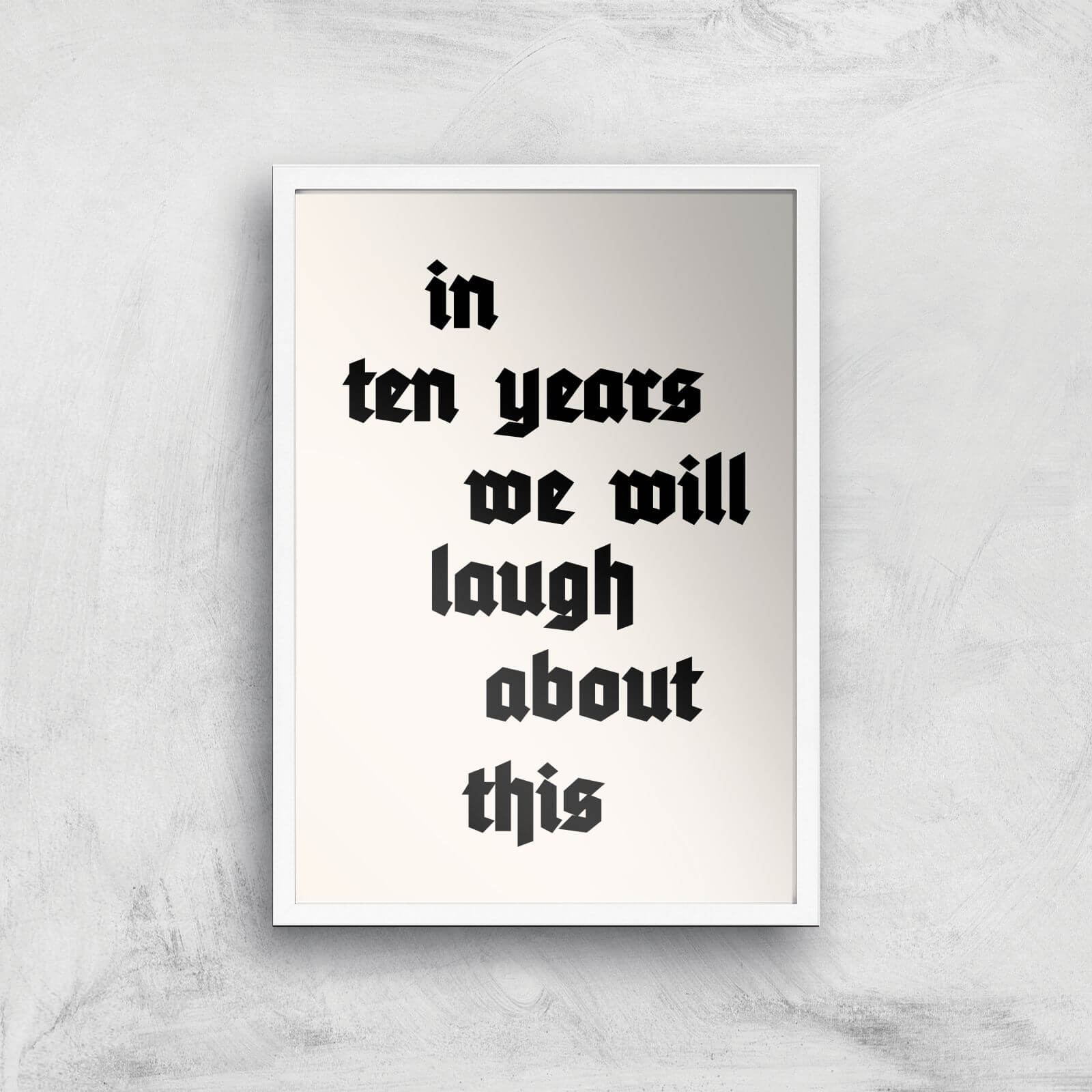 Borris Photography In Ten Years Giclee Art Print - A3 - White Frame