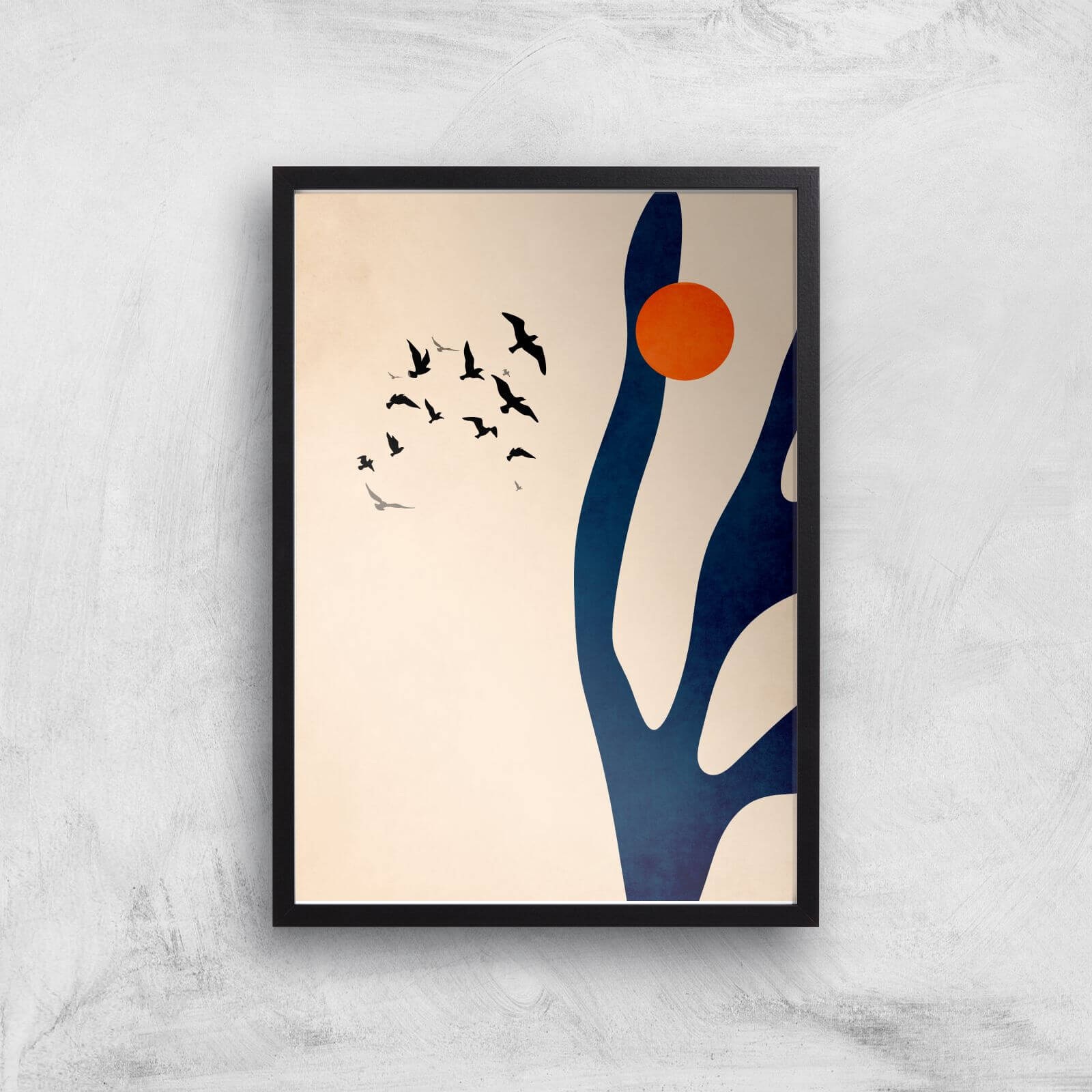 Borris Photography Desert Birds Giclee Art Print - A3 - Black Frame