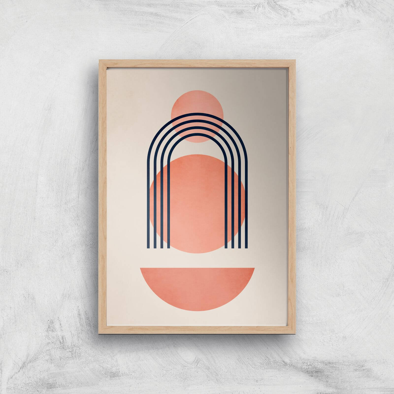 Borris Photography Geometrica No.7 Giclee Art Print - A4 - Wooden Frame