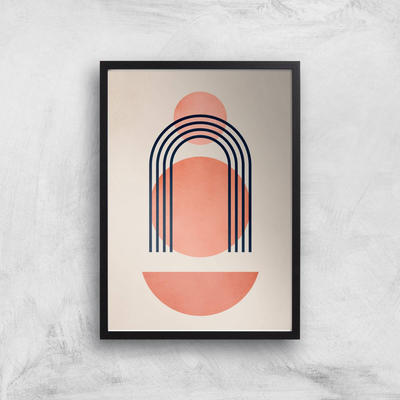 Borris Photography Geometrica No.7 Giclee Art Print - A4 - Black Frame