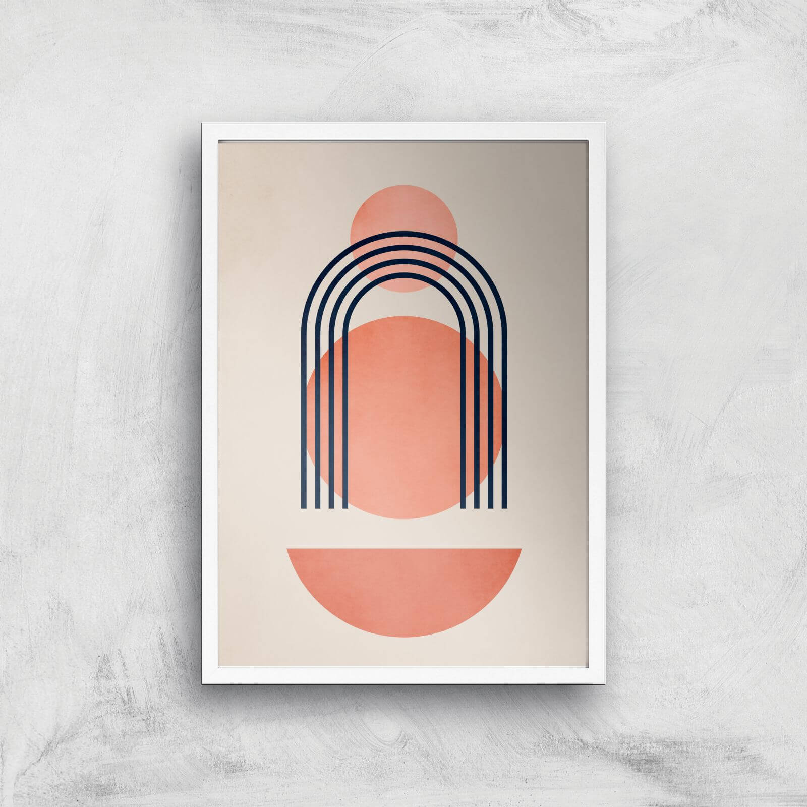 Borris Photography Geometrica No.7 Giclee Art Print - A3 - White Frame