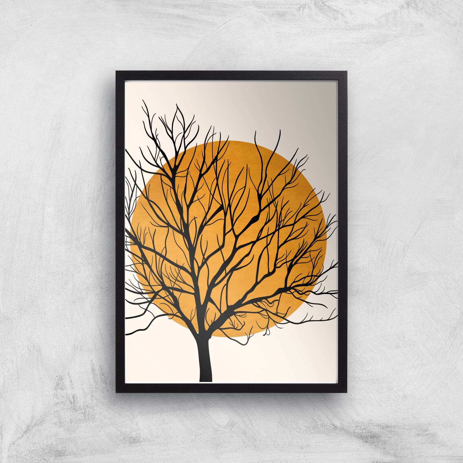 Borris Photography Hiding Sun Giclee Art Print - A3 - Black Frame