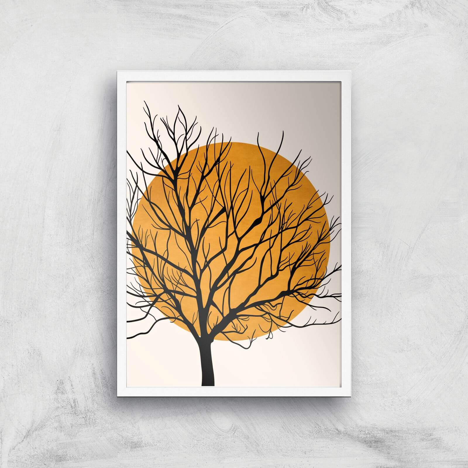 Borris Photography Hiding Sun Giclee Art Print - A2 - White Frame